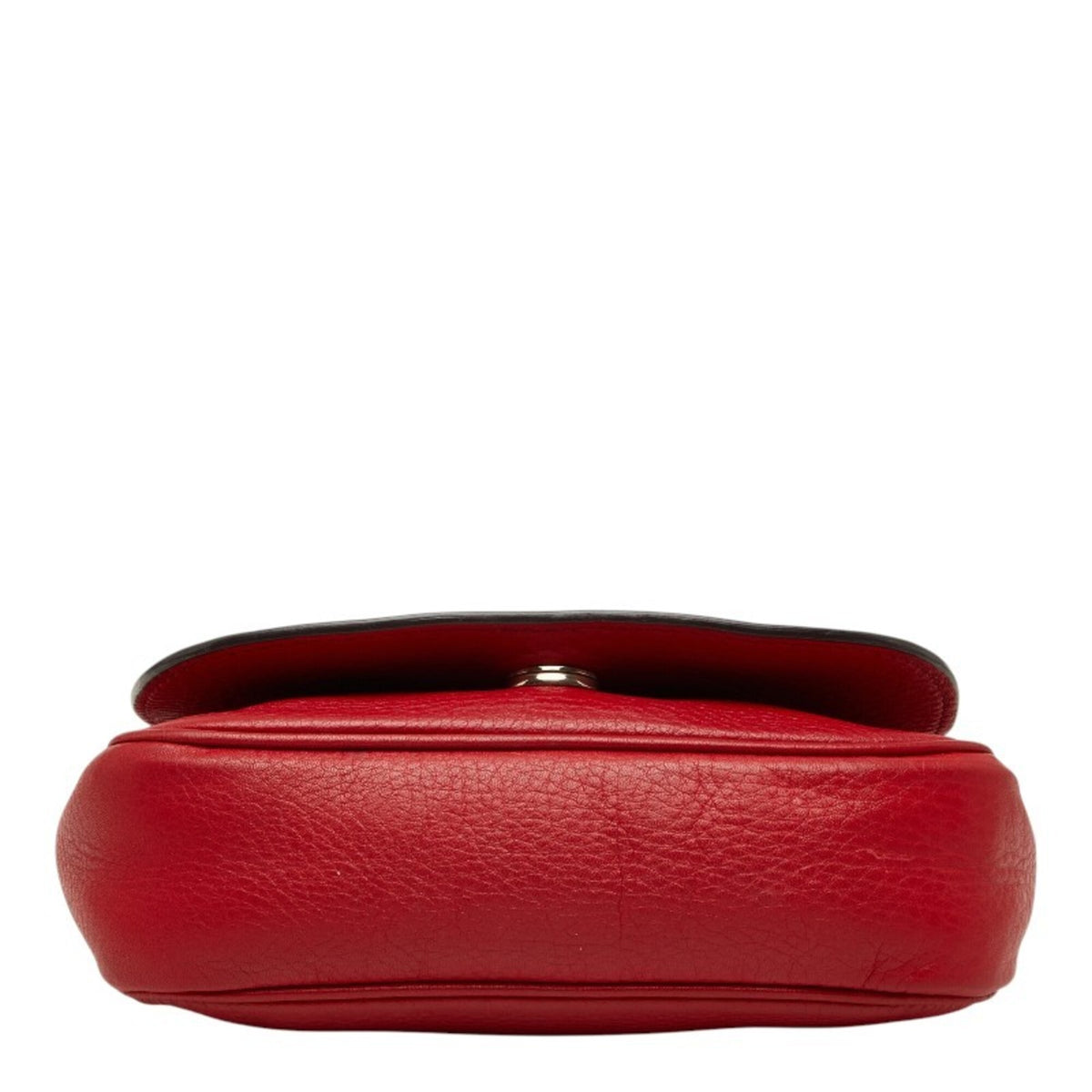 Gucci Red Color Leather Shoulder Bag (Pre-Owned)