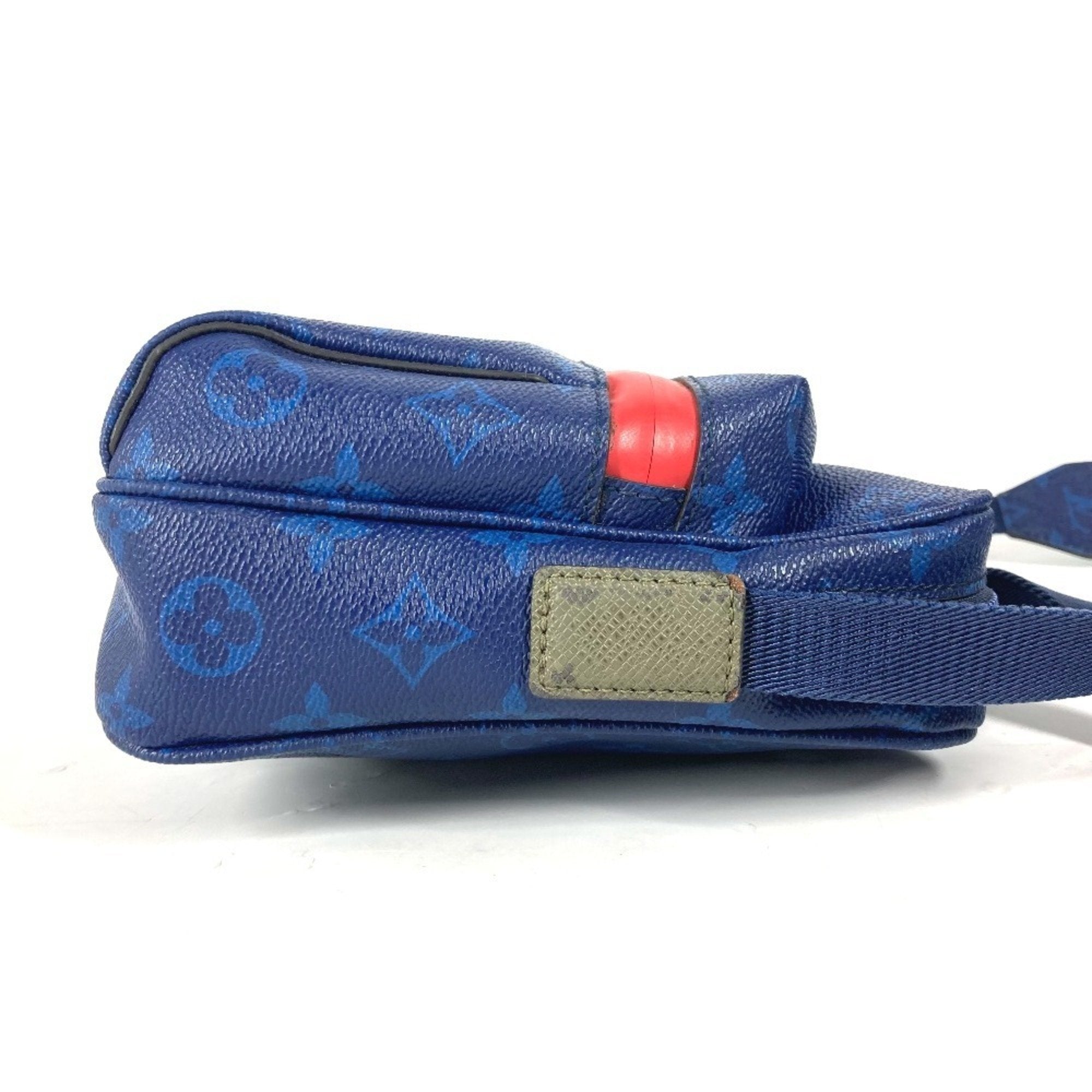 Louis Vuitton Blue Green Red Color Monogram Canvas Shoulder Bag (Pre-Owned)