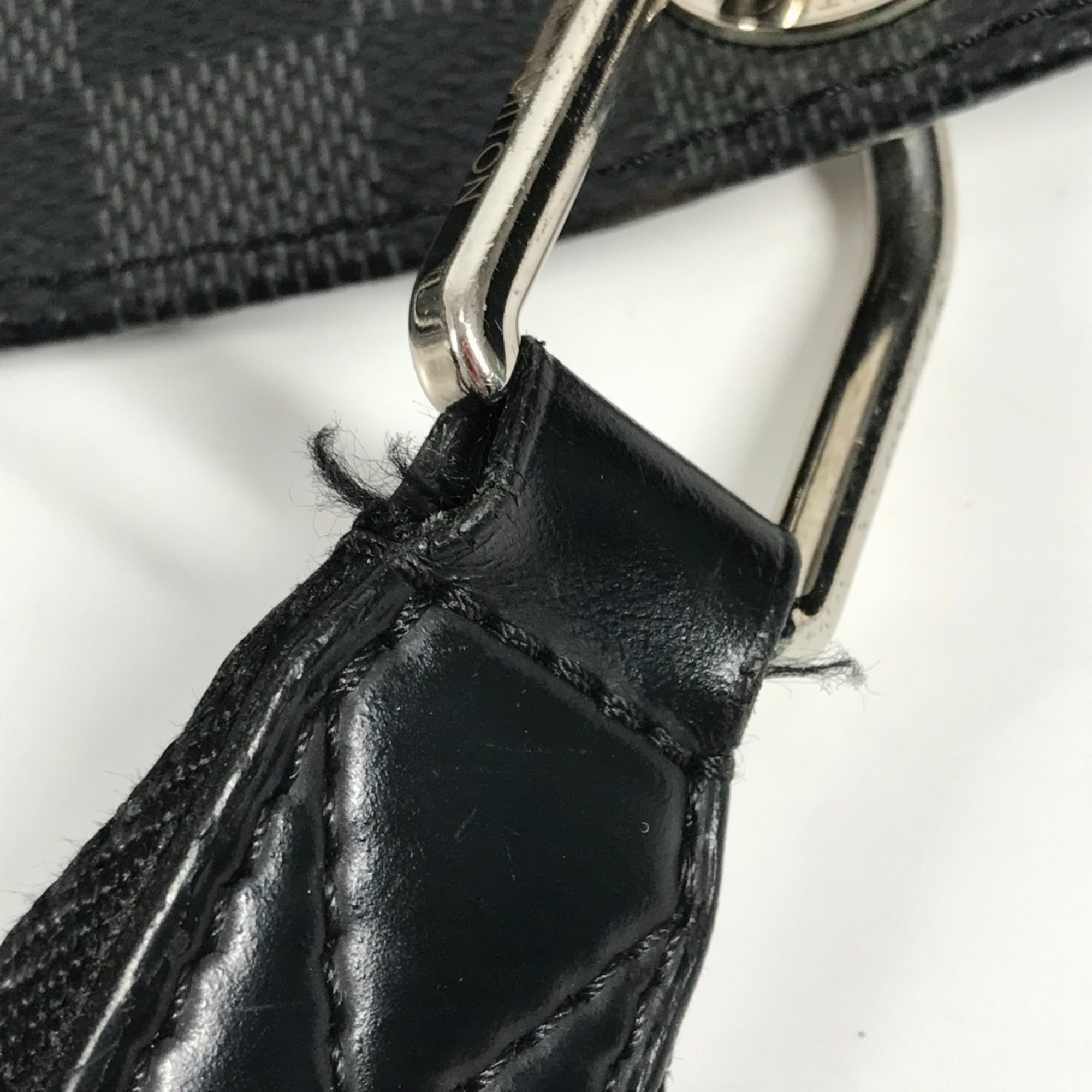 Louis Vuitton Black Damier Graphite Shoulder Bag (Pre-Owned)
