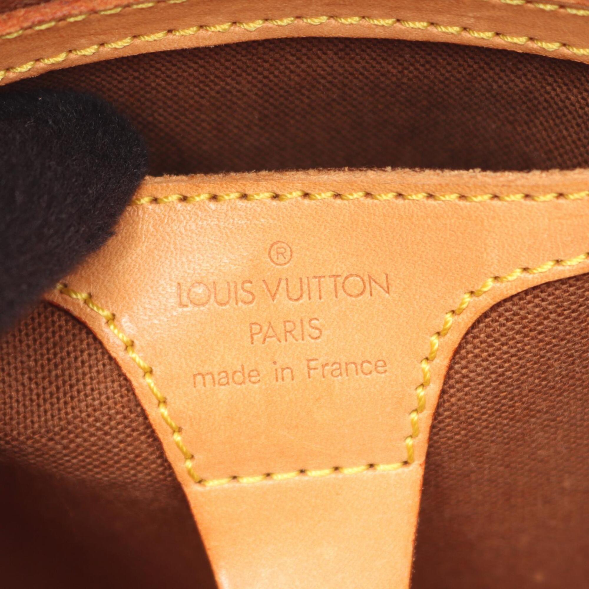Louis Vuitton Brown Coated Canvas Leather Handbag (Pre-Owned)