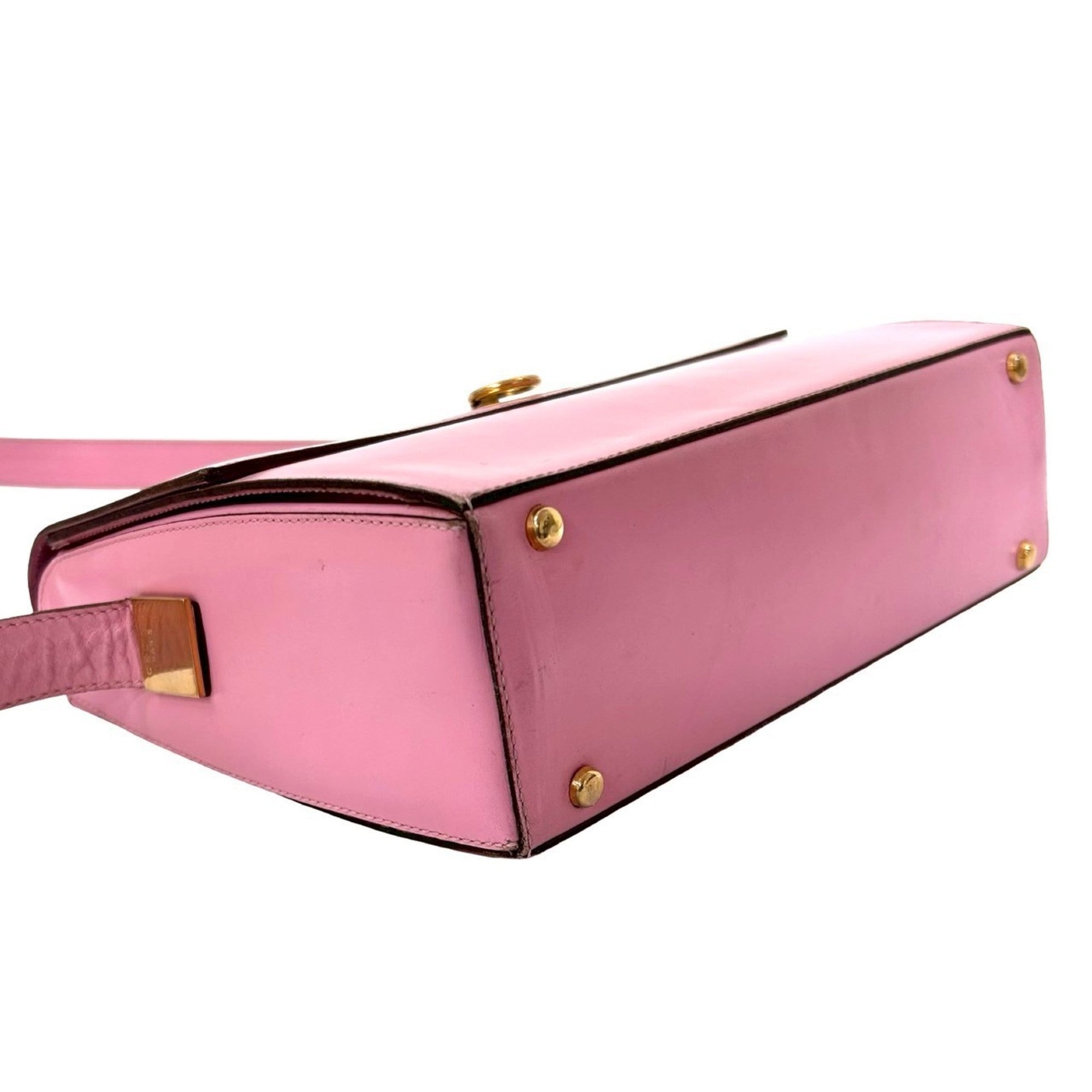 Celine Pink Leather Pochette Shoulder Bag (Pre-Owned)