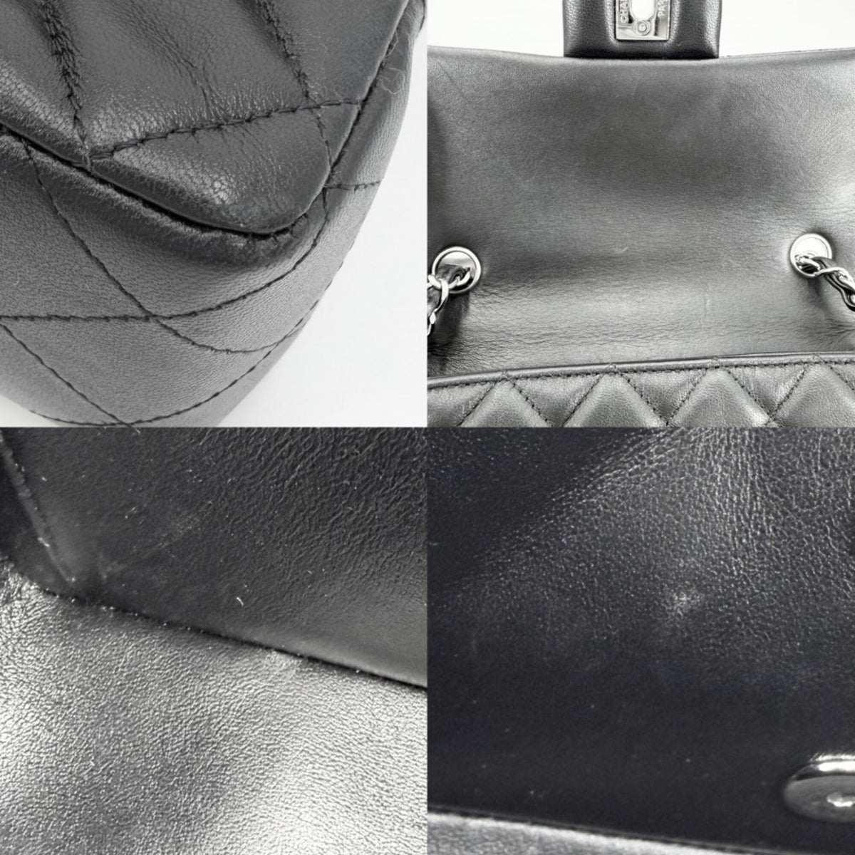 Chanel Black Leather Shoulder Bag (Pre-Owned)