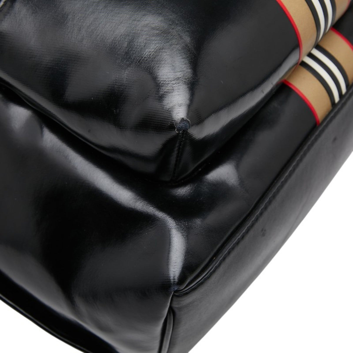 Burberry Black Pvc Backpack (Pre-Owned)