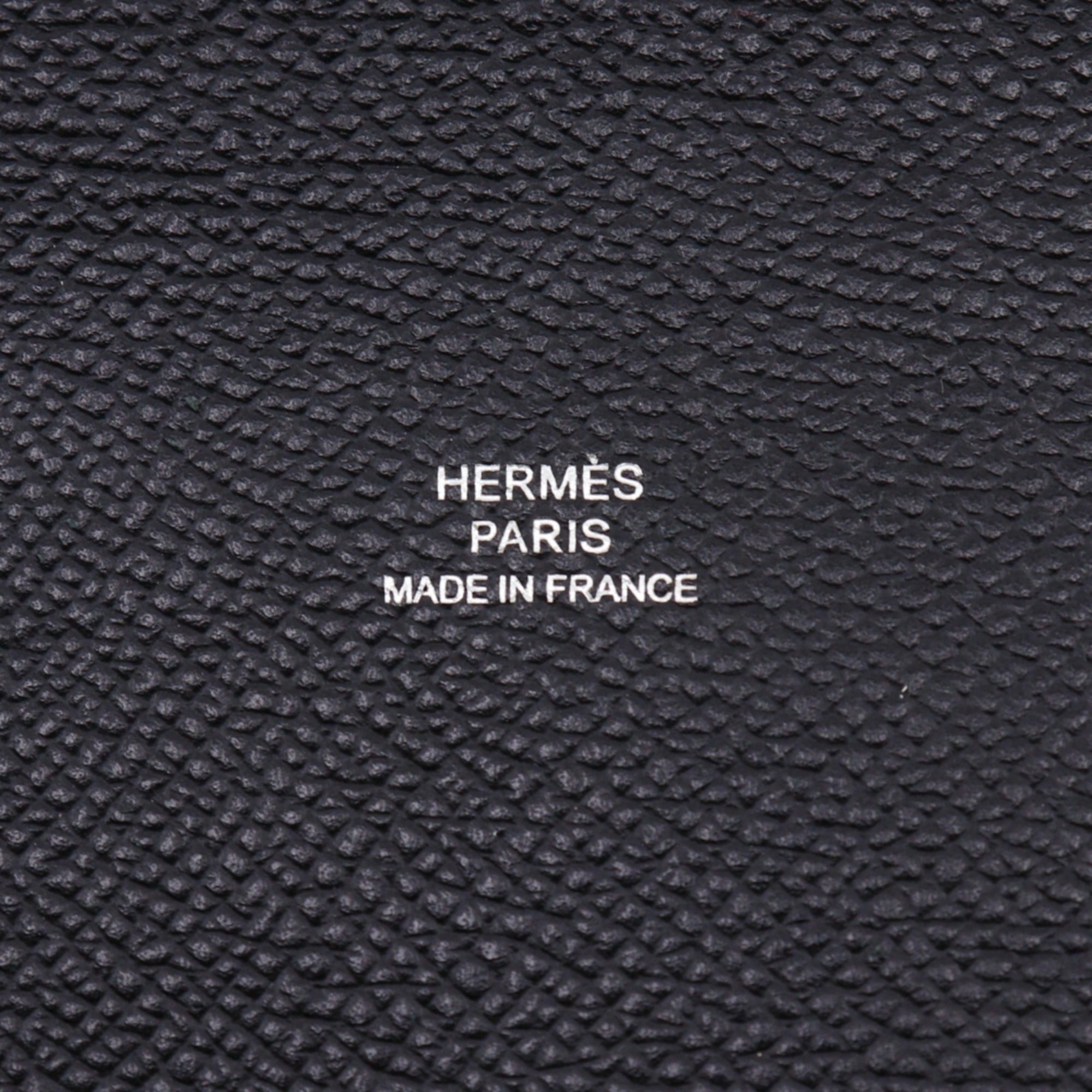 Hermes Black Green Epsom Leather Clutch Bag (Pre-Owned)