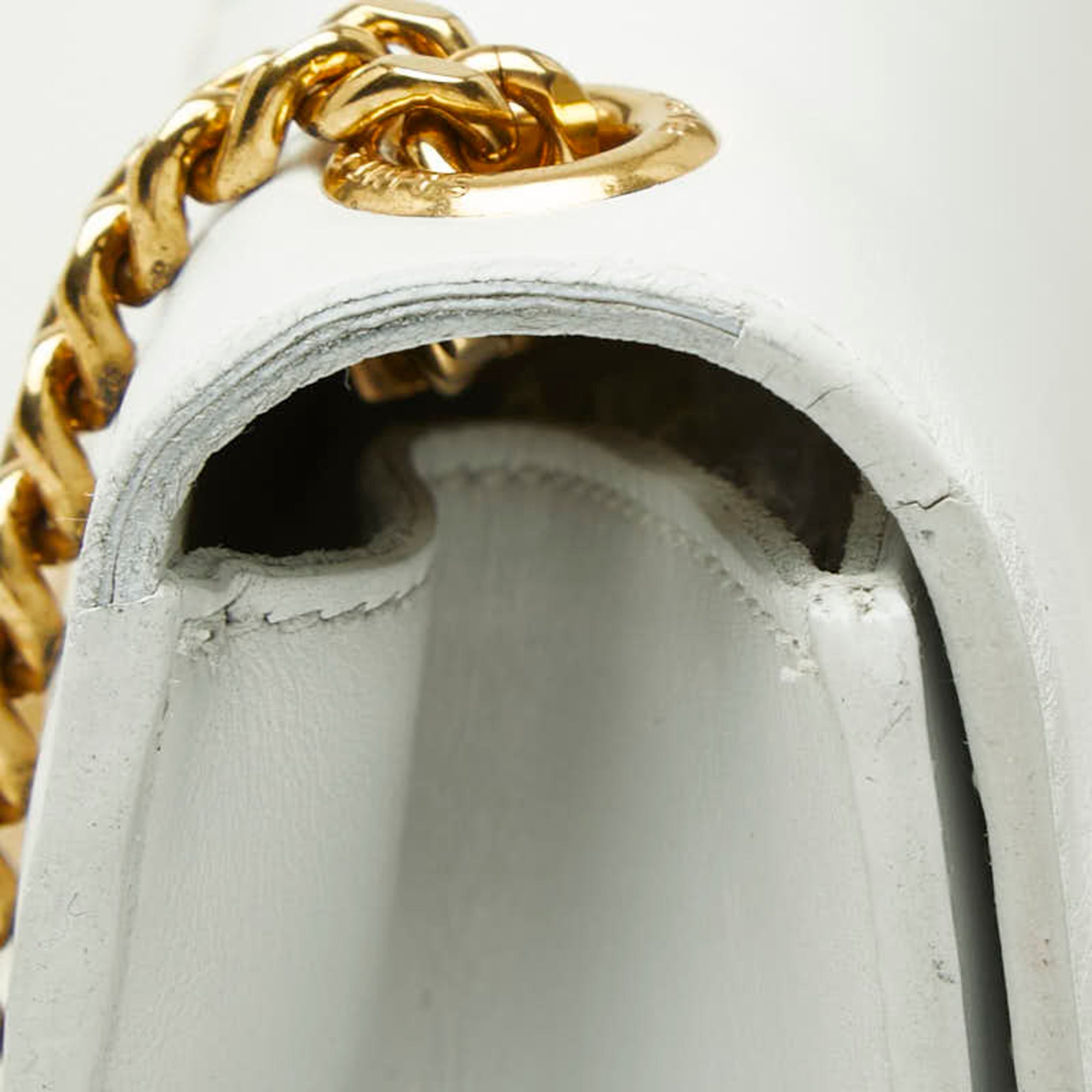 Saint Laurent White Leather Shoulder Bag (Pre-Owned)