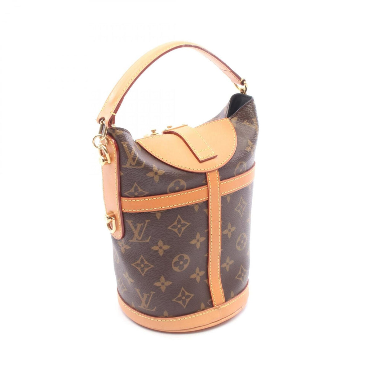 Louis Vuitton Brown Monogram Pvc Coated Canvas Leather Handbag (Pre-Owned)