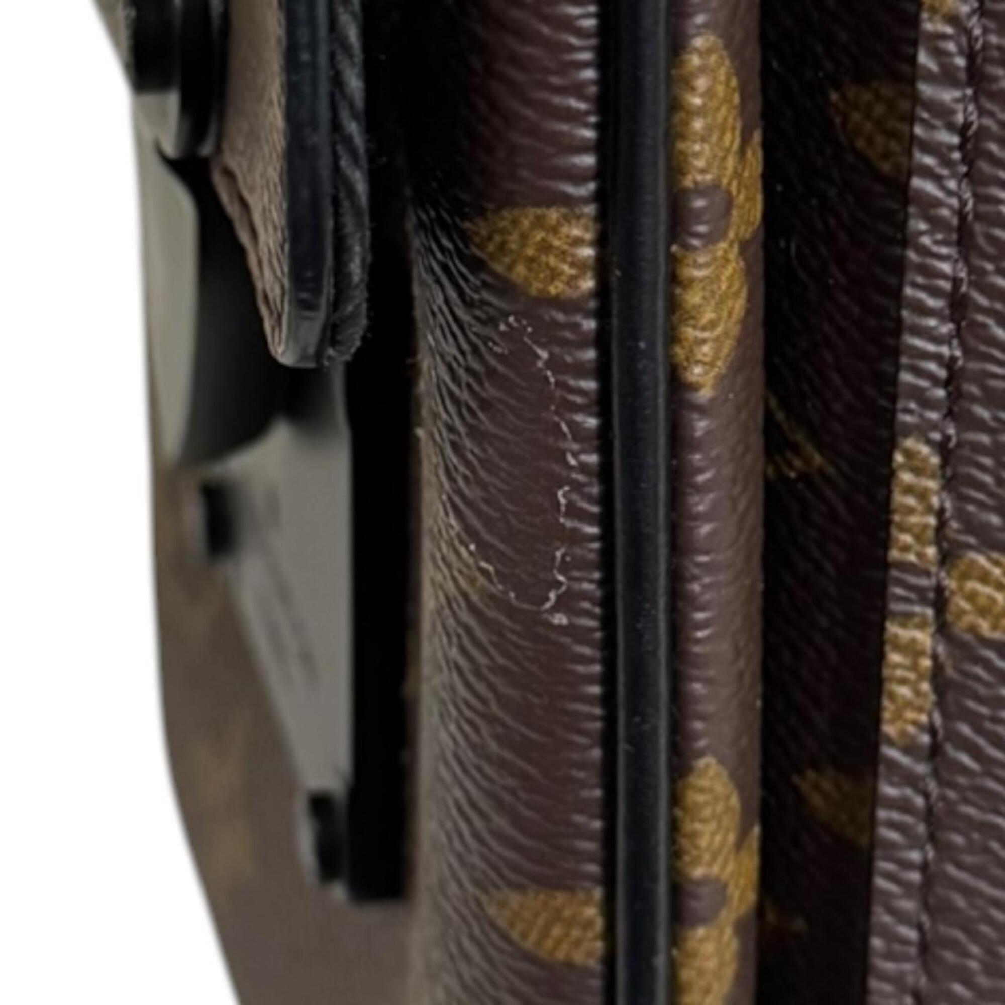 Louis Vuitton Monogram Macassar Black Brown Shoulder Bag (Pre-Owned)