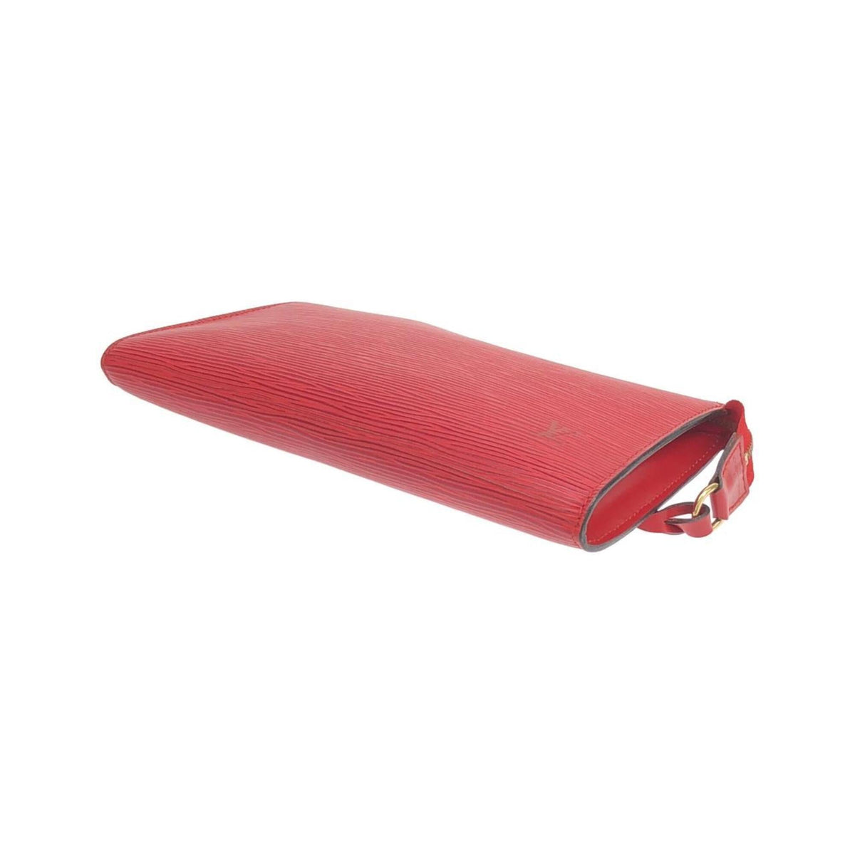 Louis Vuitton Red Color Leather Pochette Pouch (Pre-Owned)
