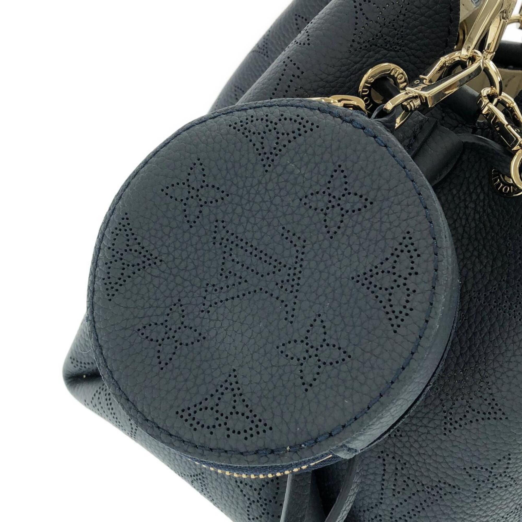 Louis Vuitton Mahina Marine Mahina Leather Shoulder Bag (Pre-Owned)
