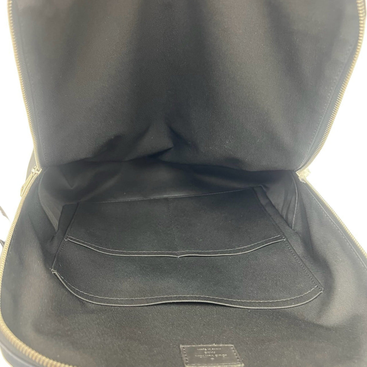 Louis Vuitton Black Navy Leather Backpack (Pre-Owned)