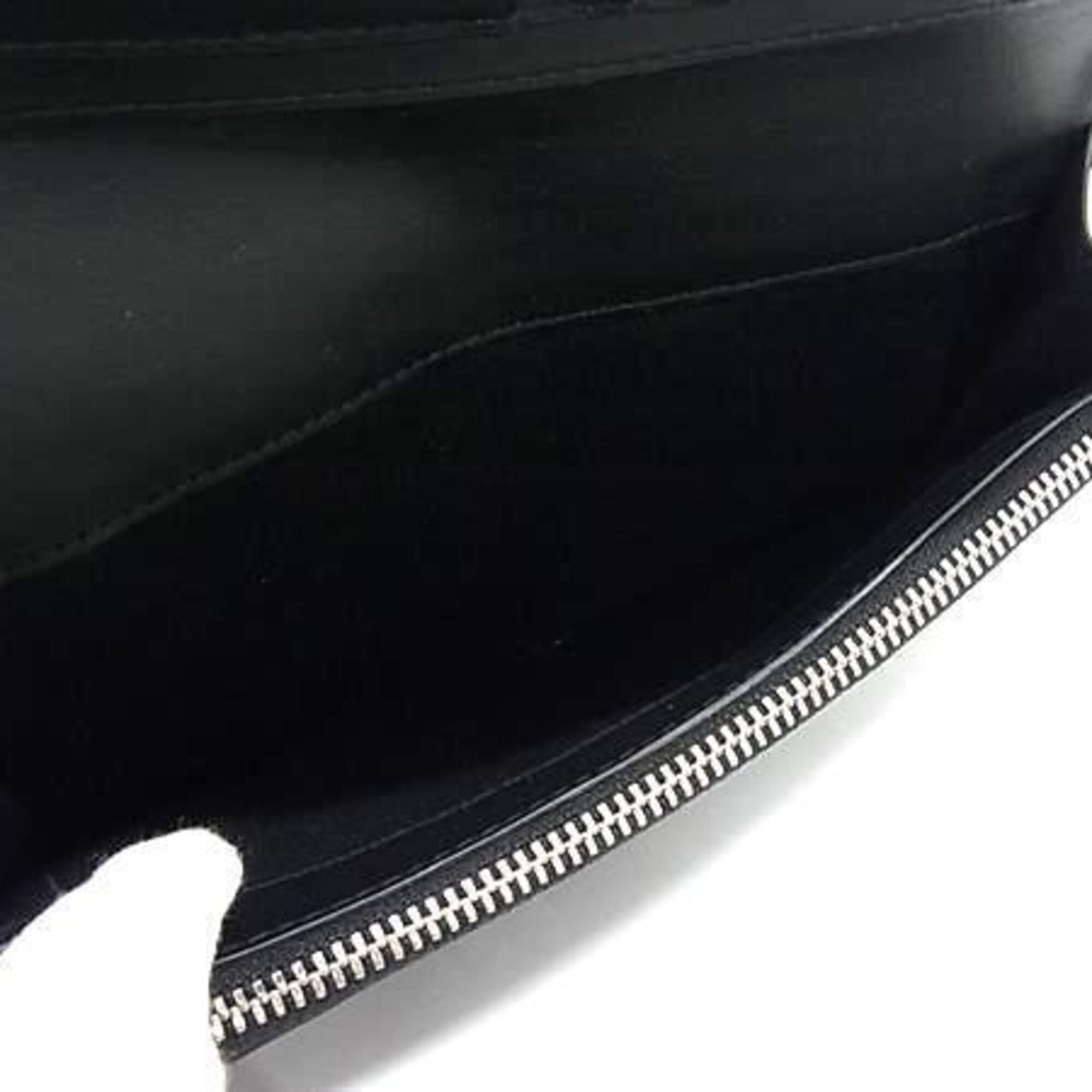 Burberry Black Pvc Long Wallet (Bi-Fold) (Pre-Owned)