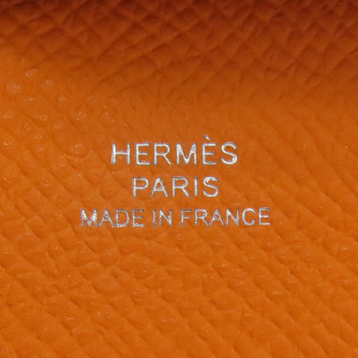 Hermes Orange Epsom Leather Coin Purse/Coin Case (Pre-Owned)