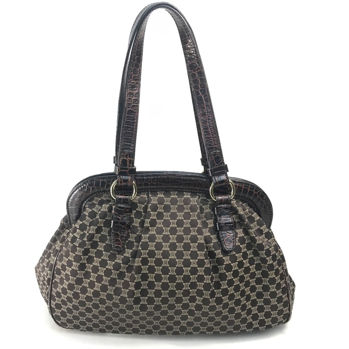 Celine Brown Leather Shoulder Bag (Pre-Owned)