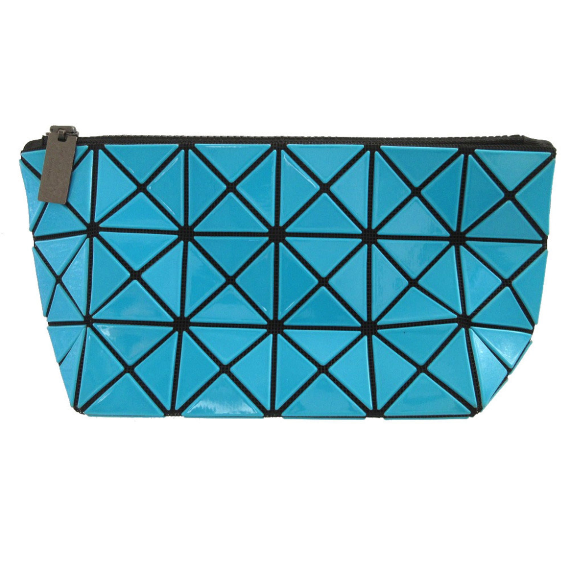 Issey Miyake Blue Green Pvc Pouch (Pre-Owned)