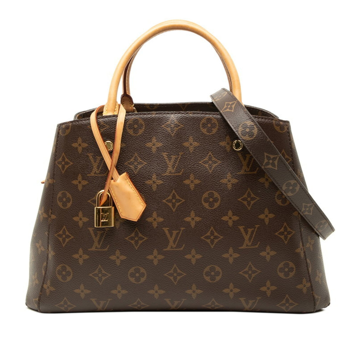 Louis Vuitton Monogram Brown Pvc Leather Handbag Shoulder Bag (Pre-Owned)