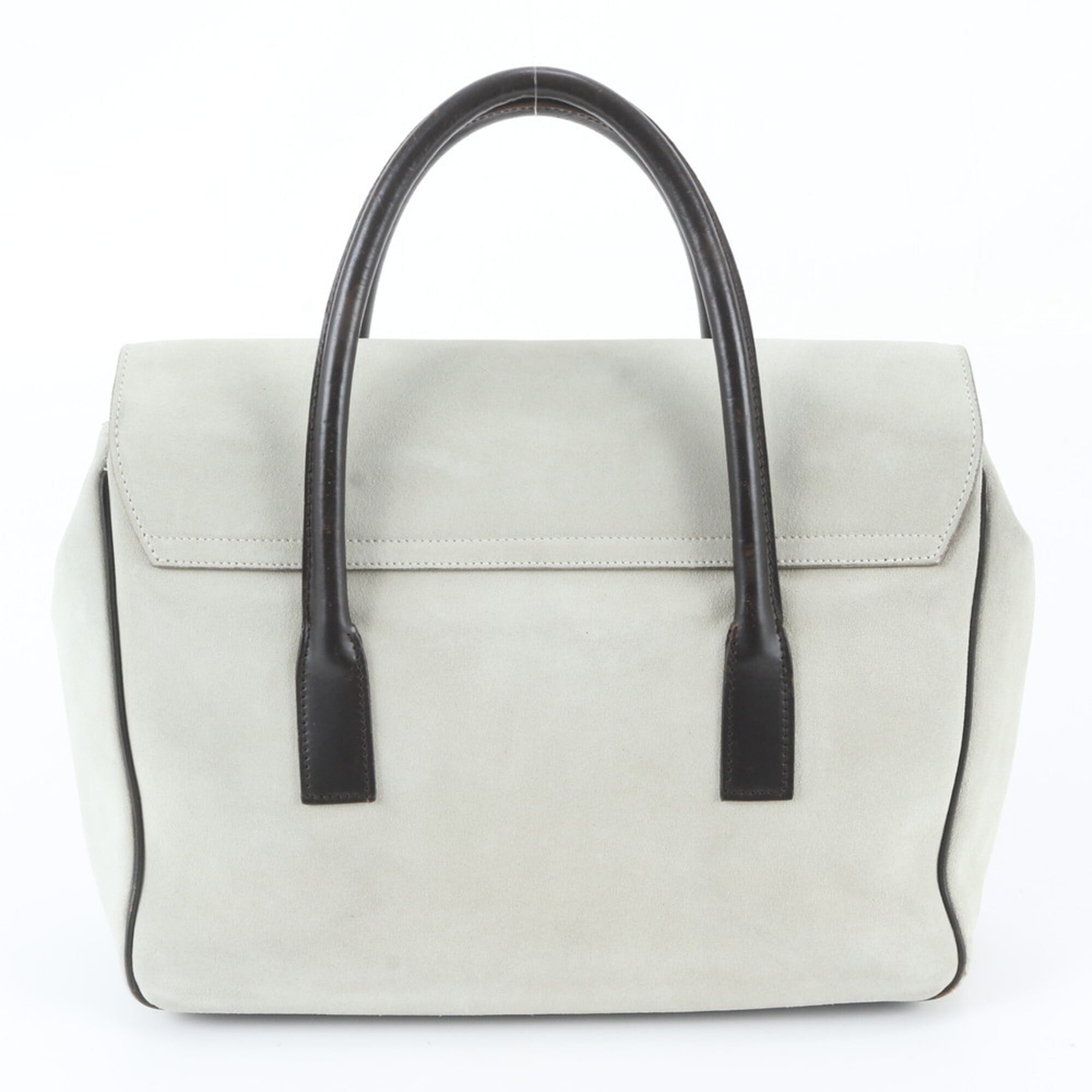 Gucci Brown Green Leather Handbag Shoulder Bag Tote Bag (Pre-Owned)