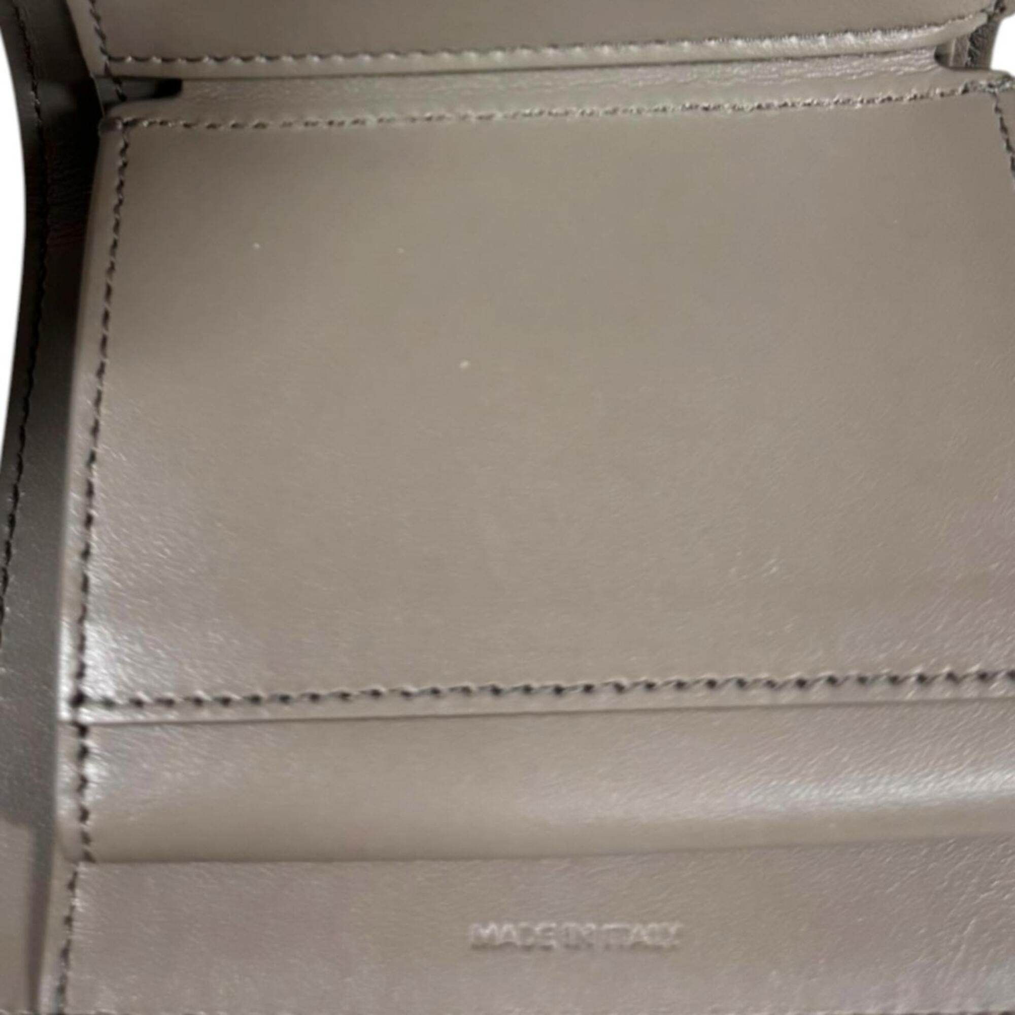 Celine Beige Leather Wallet (Tri-Fold) (Pre-Owned)