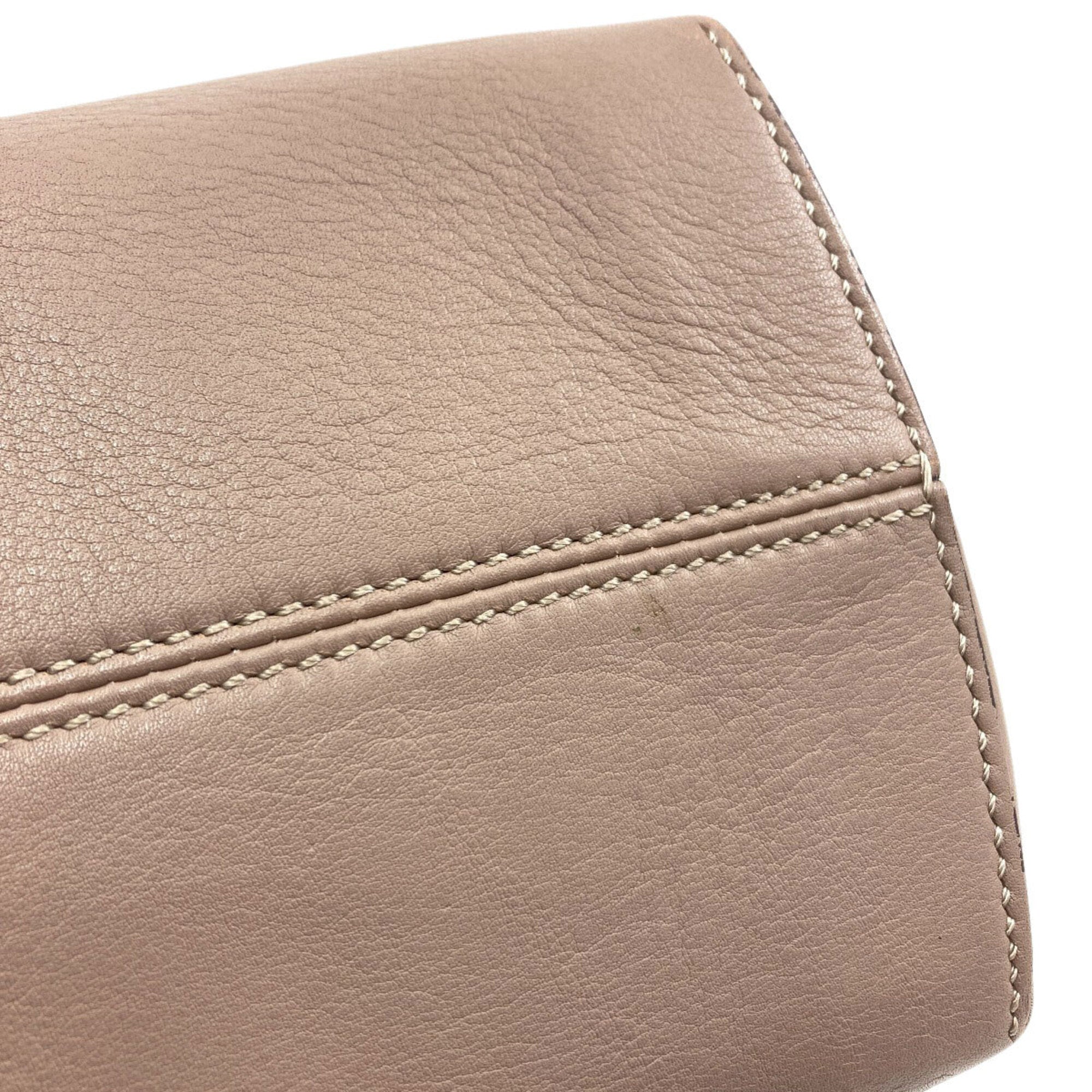 Fendi Grayish Leather Handbag (Pre-Owned)