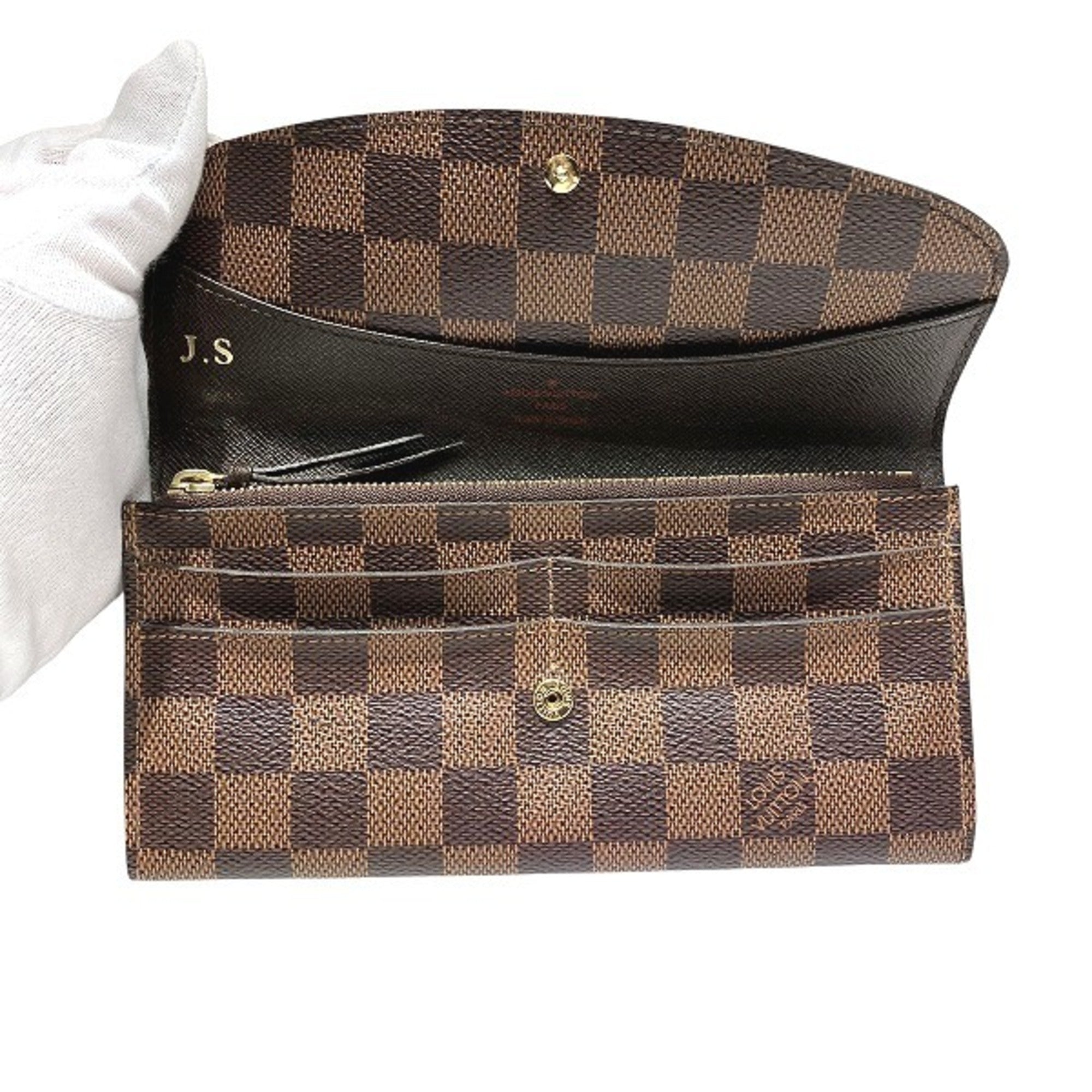 Louis Vuitton Ebene Long Wallet (Bi-Fold) (Pre-Owned)