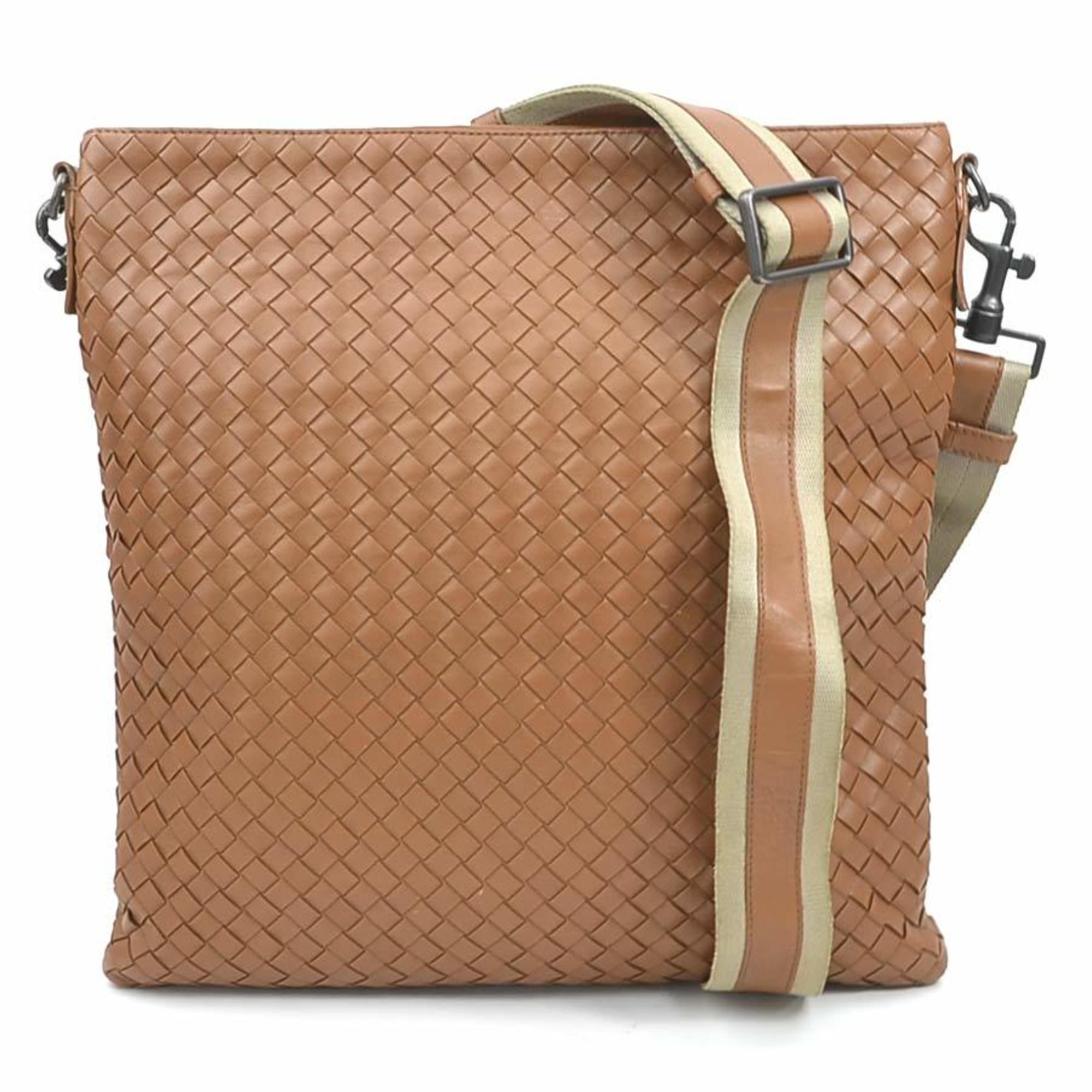 Bottega Veneta Brown Intrecciato Shoulder Bag (Pre-Owned)