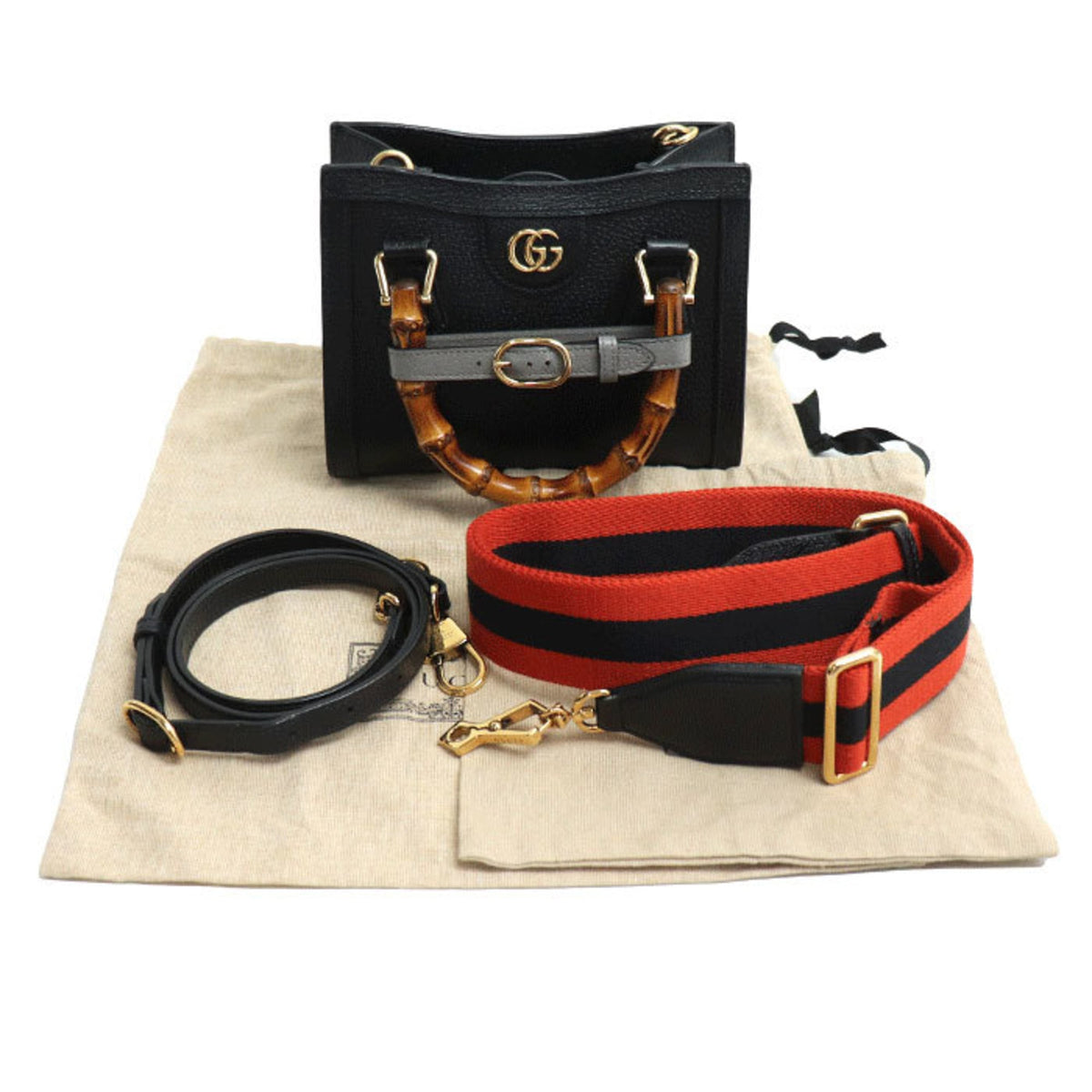Gucci Black Leather Shoulder Bag (Pre-Owned)