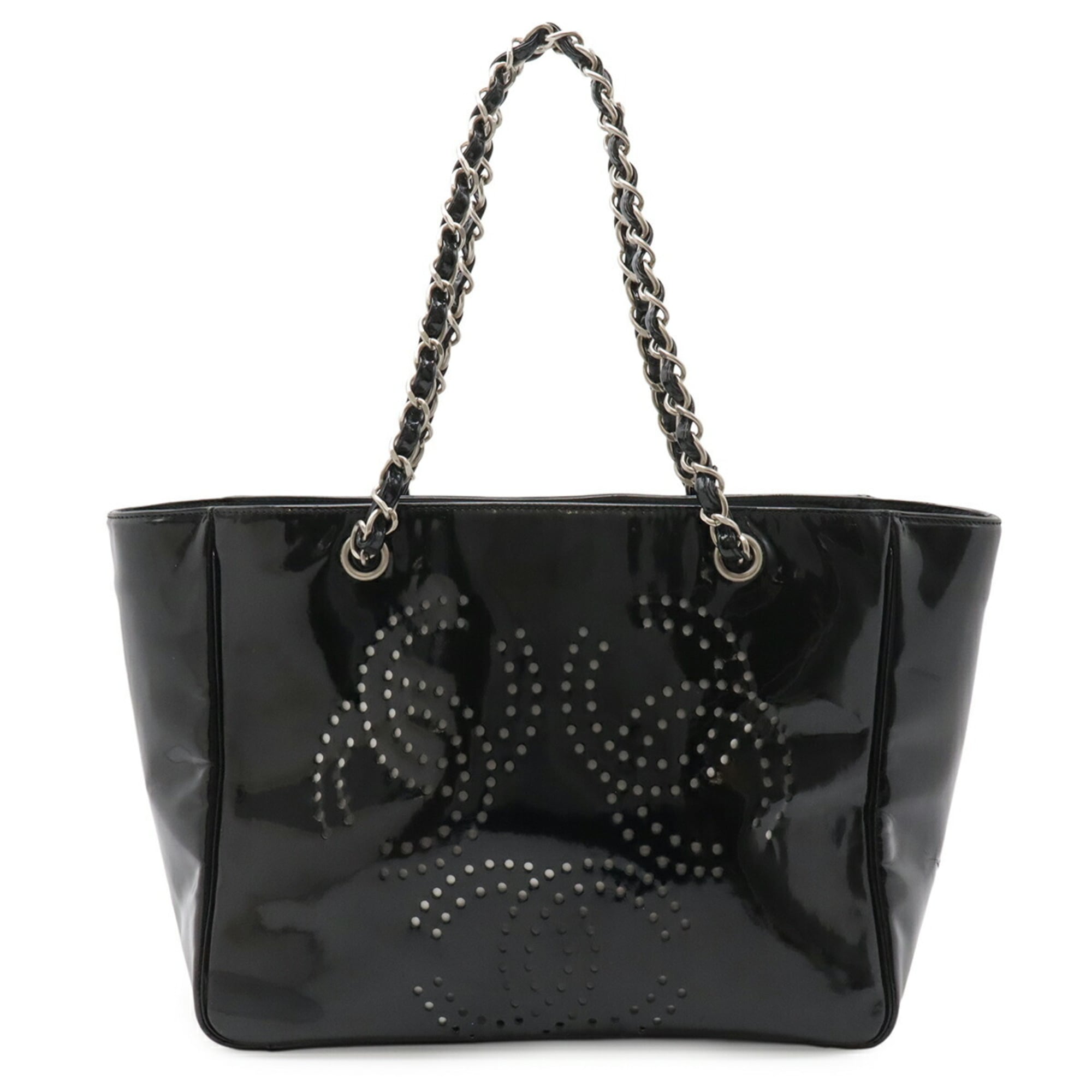 Chanel Black White Handbag Pouch Shoulder Bag Tote Bag (Pre-Owned)