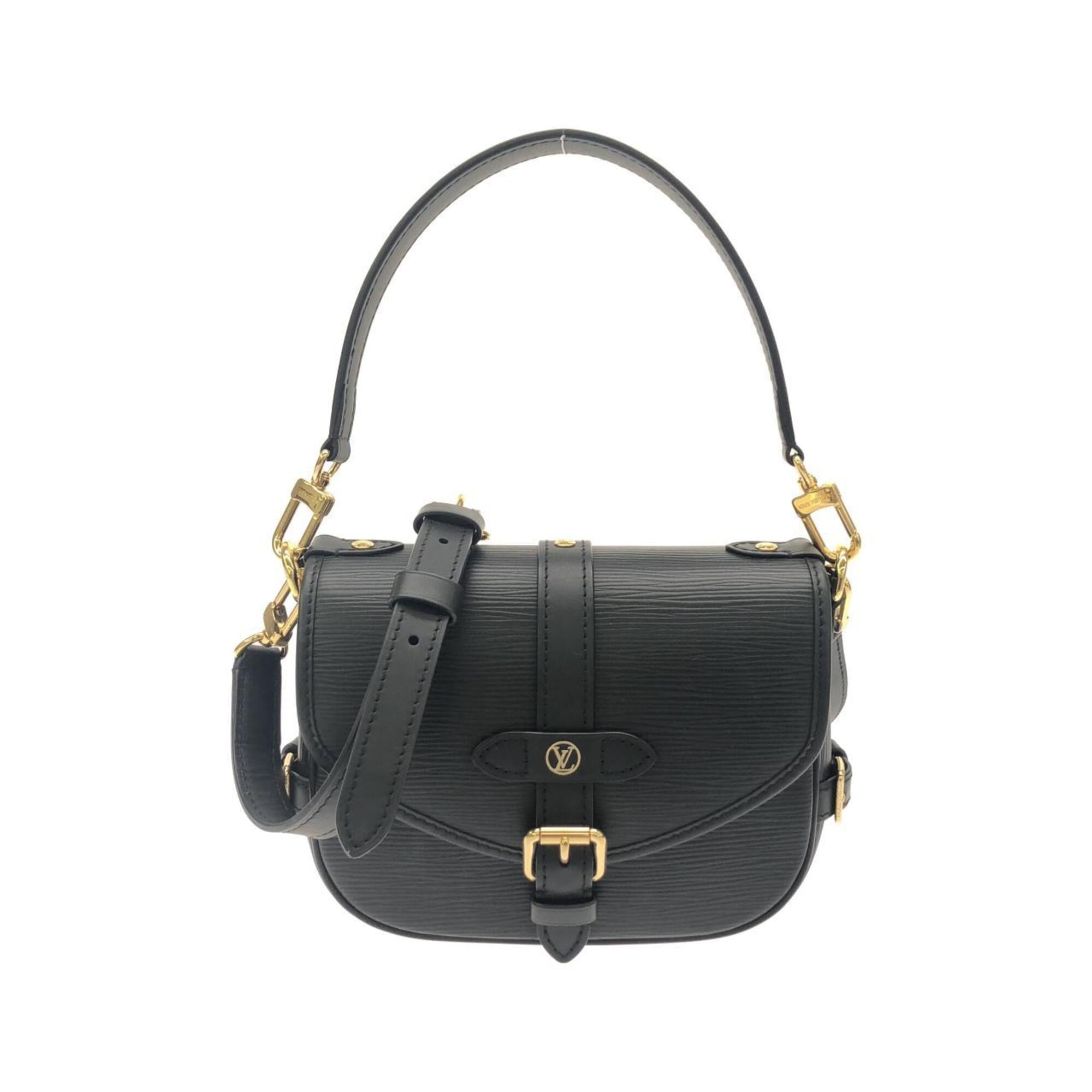 Louis Vuitton Black Leather Shoulder Bag (Pre-Owned)