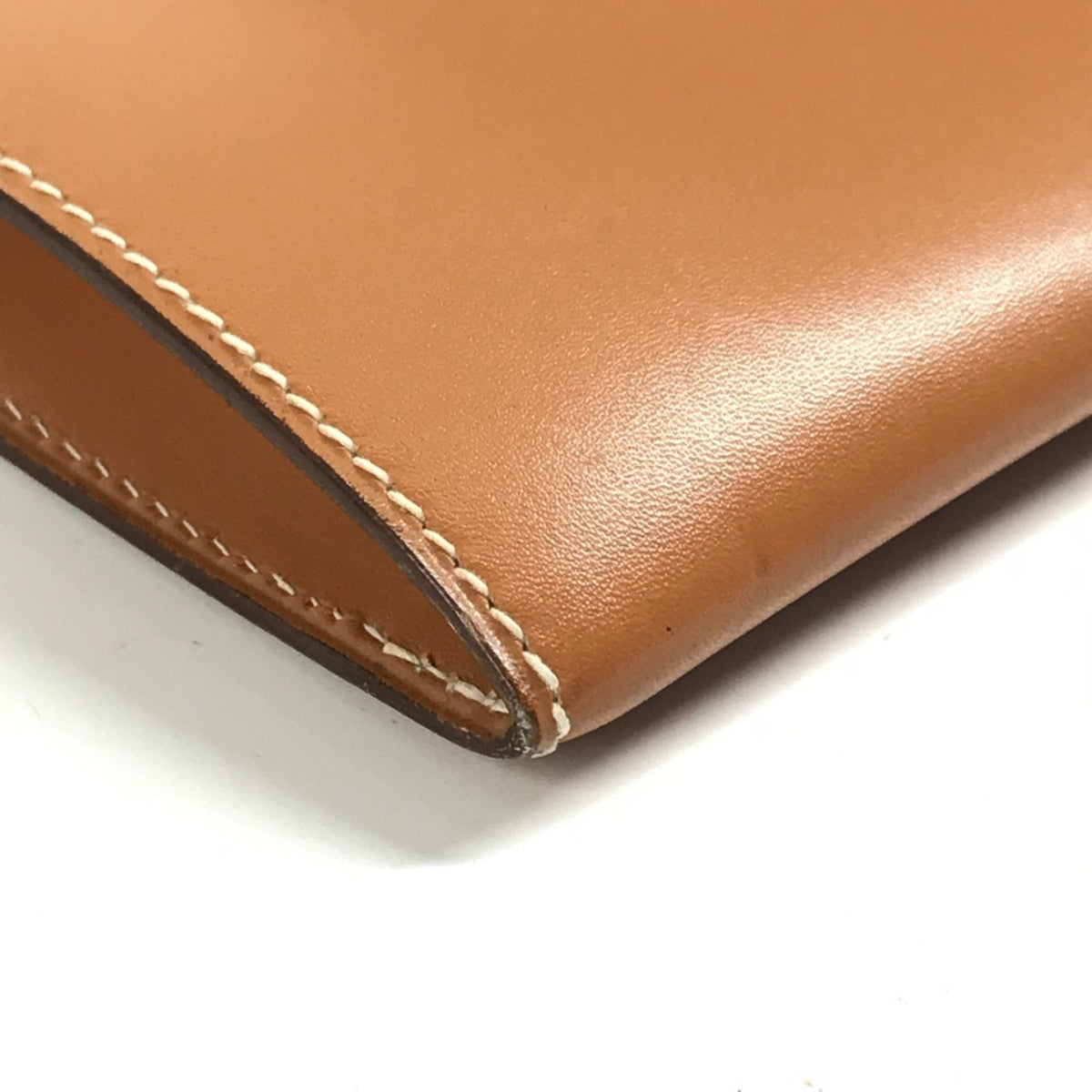 Hermes Brown Natural Chamonix Leather Shoulder Bag (Pre-Owned)