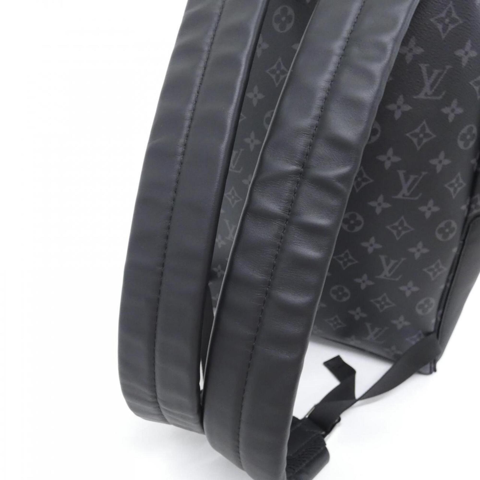 Louis Vuitton Black Coated Canvas Backpack (Pre-Owned)
