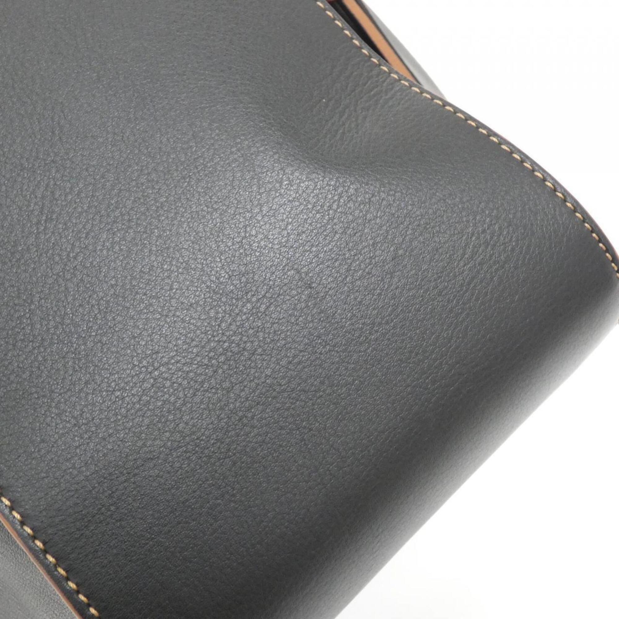 Loewe Black Leather Shoulder Bag (Pre-Owned)