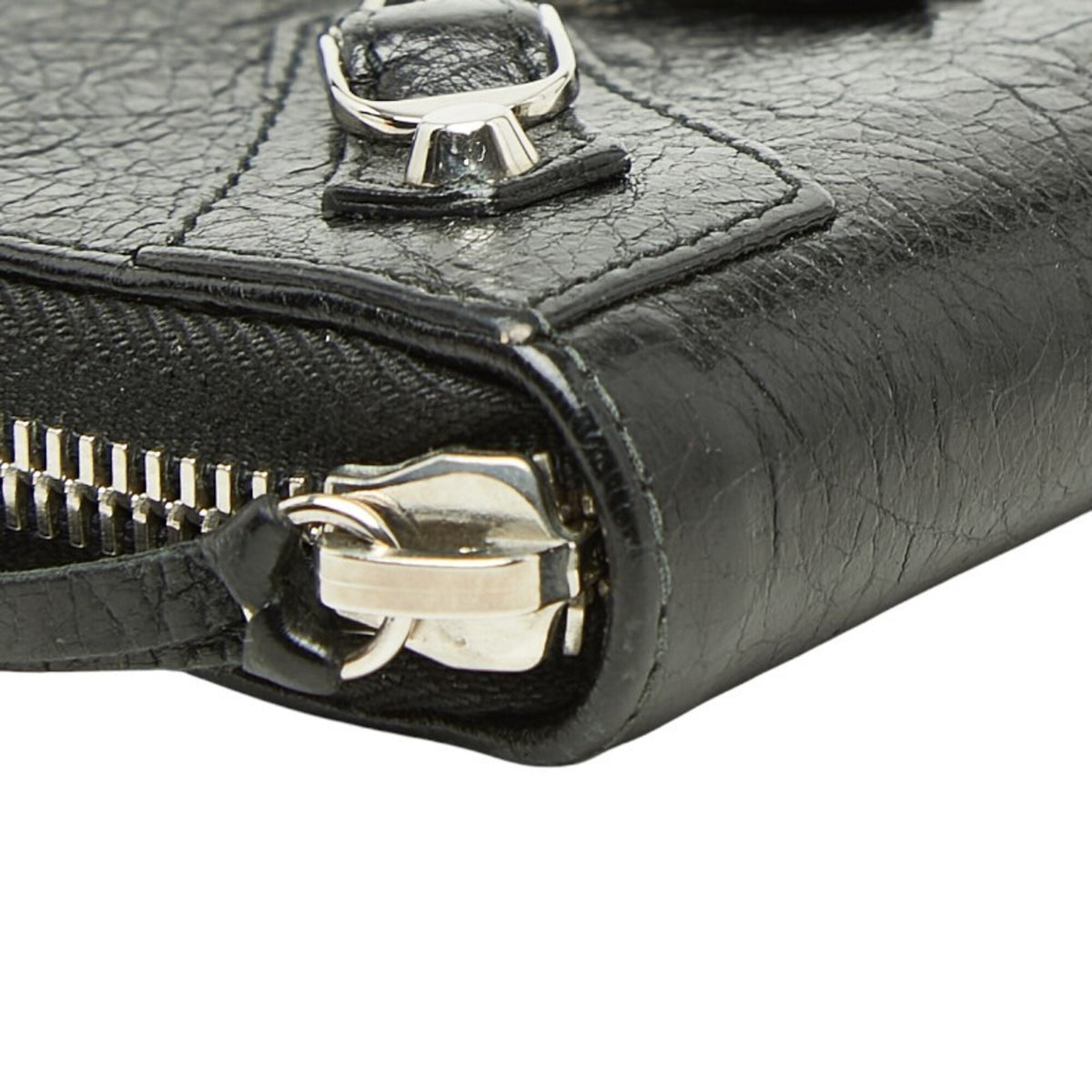 Balenciaga Black Leather Long Wallet (Bi-Fold) (Pre-Owned)