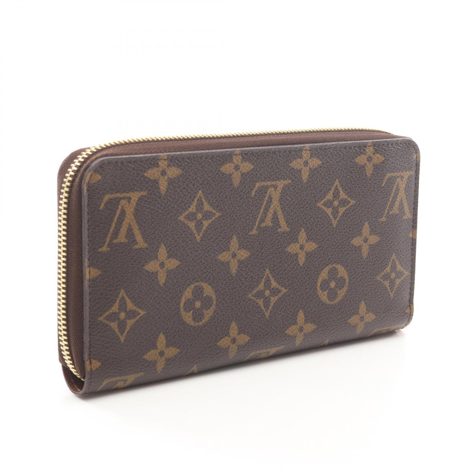 Louis Vuitton Monogram Brown Pvc Long Wallet (Tri-Fold) (Pre-Owned)