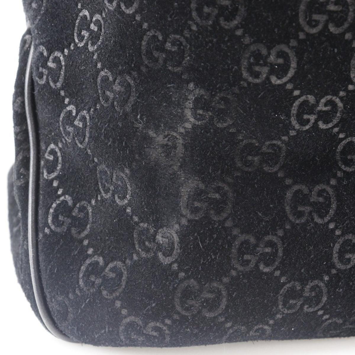 Gucci Black Suede Tote Bag (Pre-Owned)