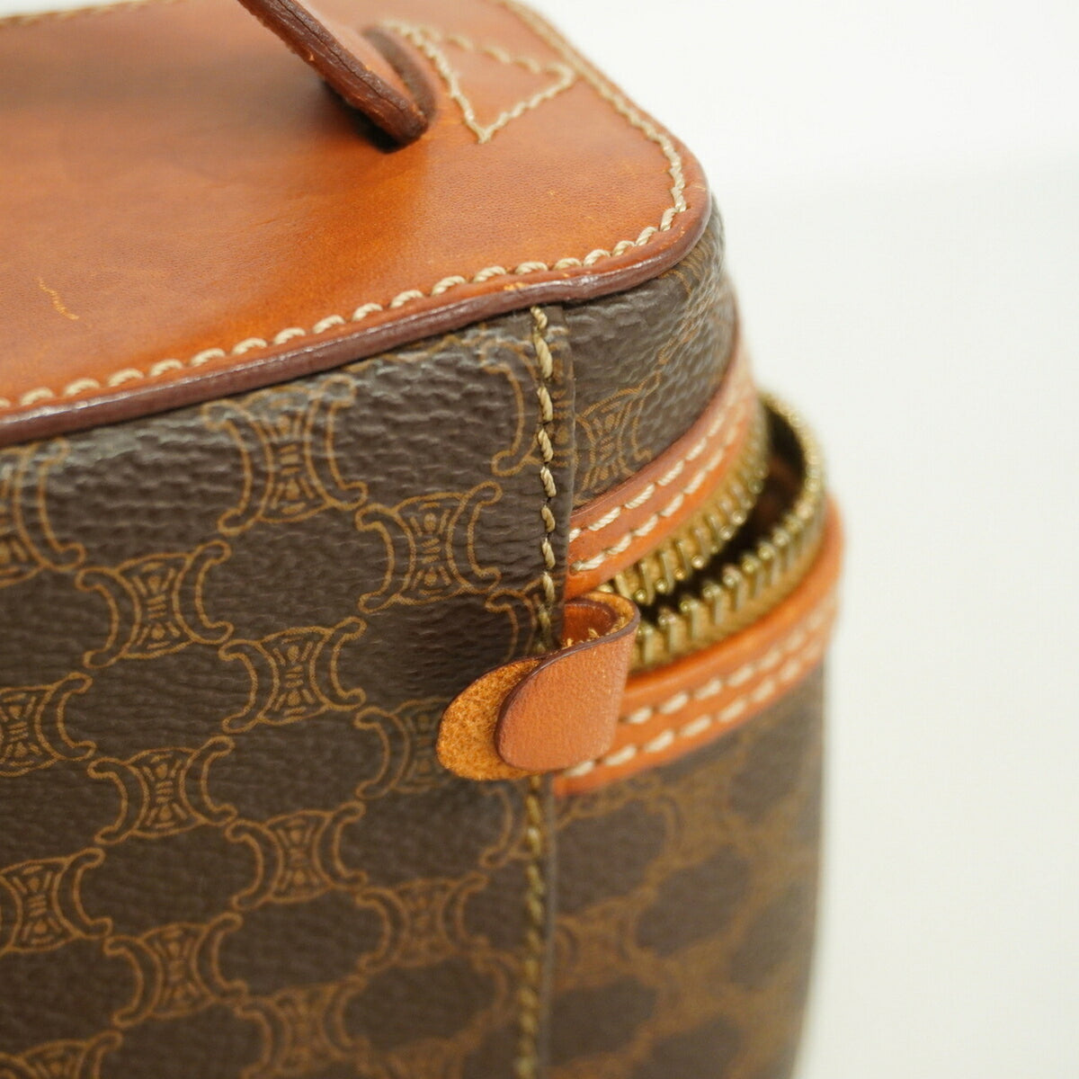 Celine Brown Pvc Vanity Bag (Pre-Owned)