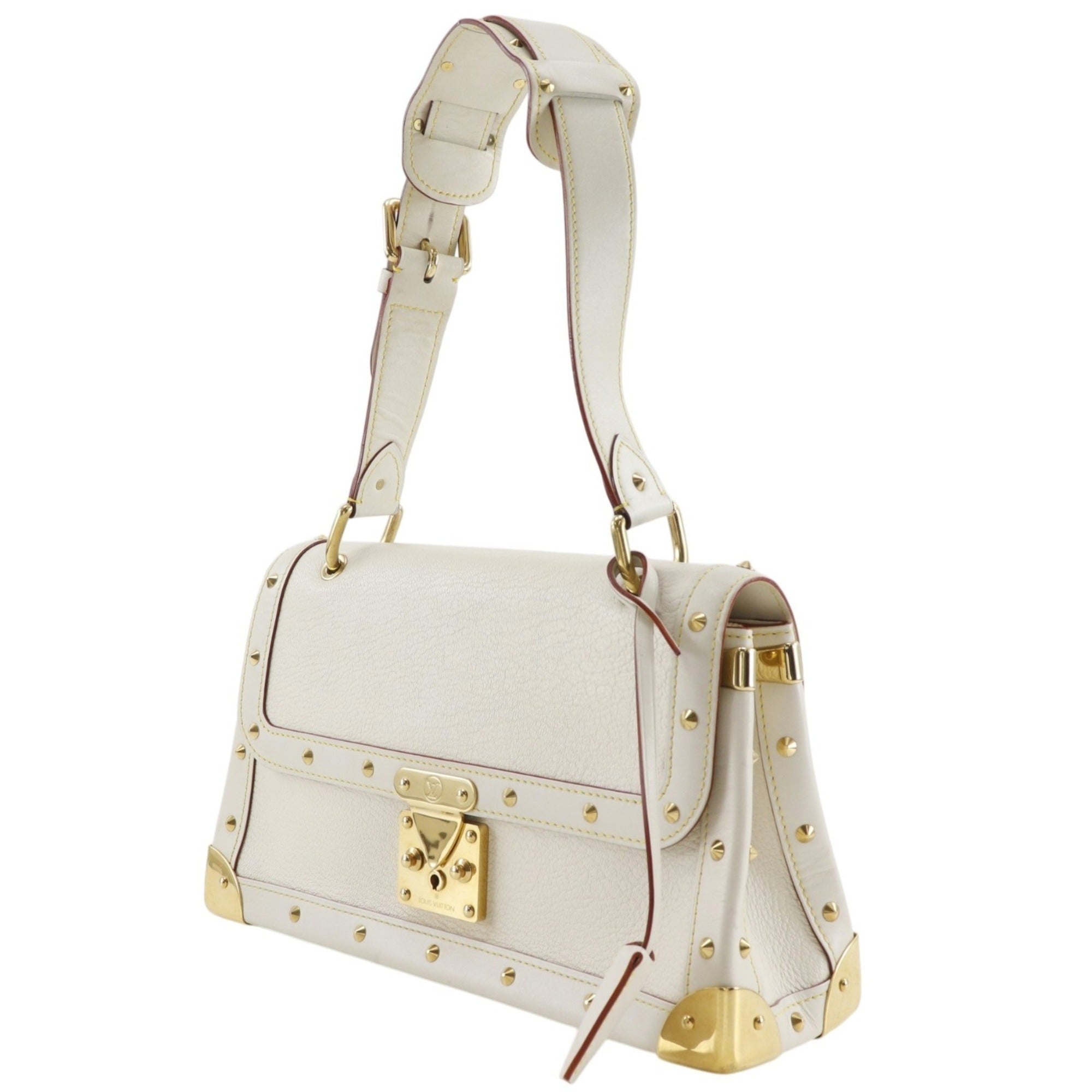 Louis Vuitton Blanc White Leather Shoulder Bag (Pre-Owned)