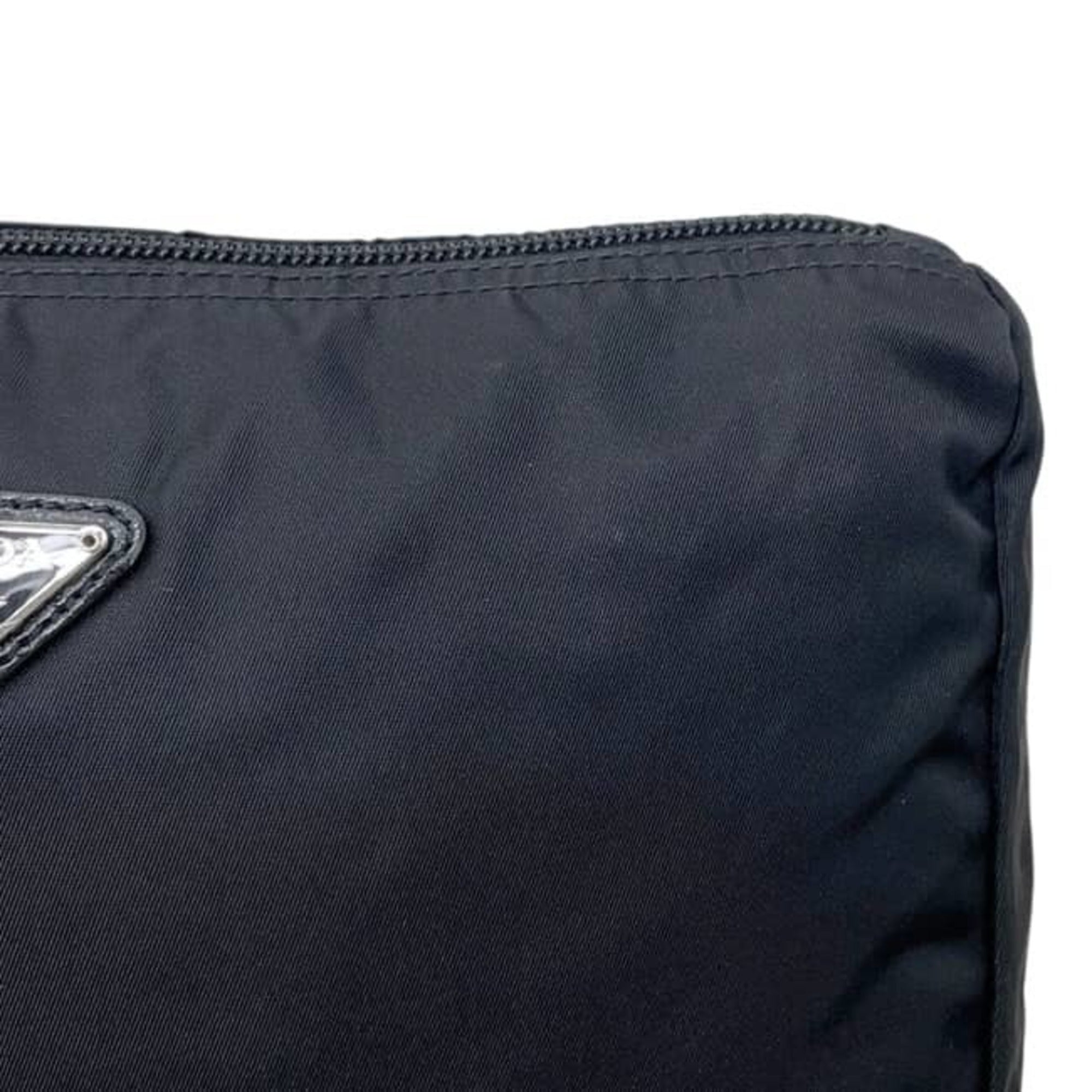 Prada Black Nero Nylon Pouch (Pre-Owned)