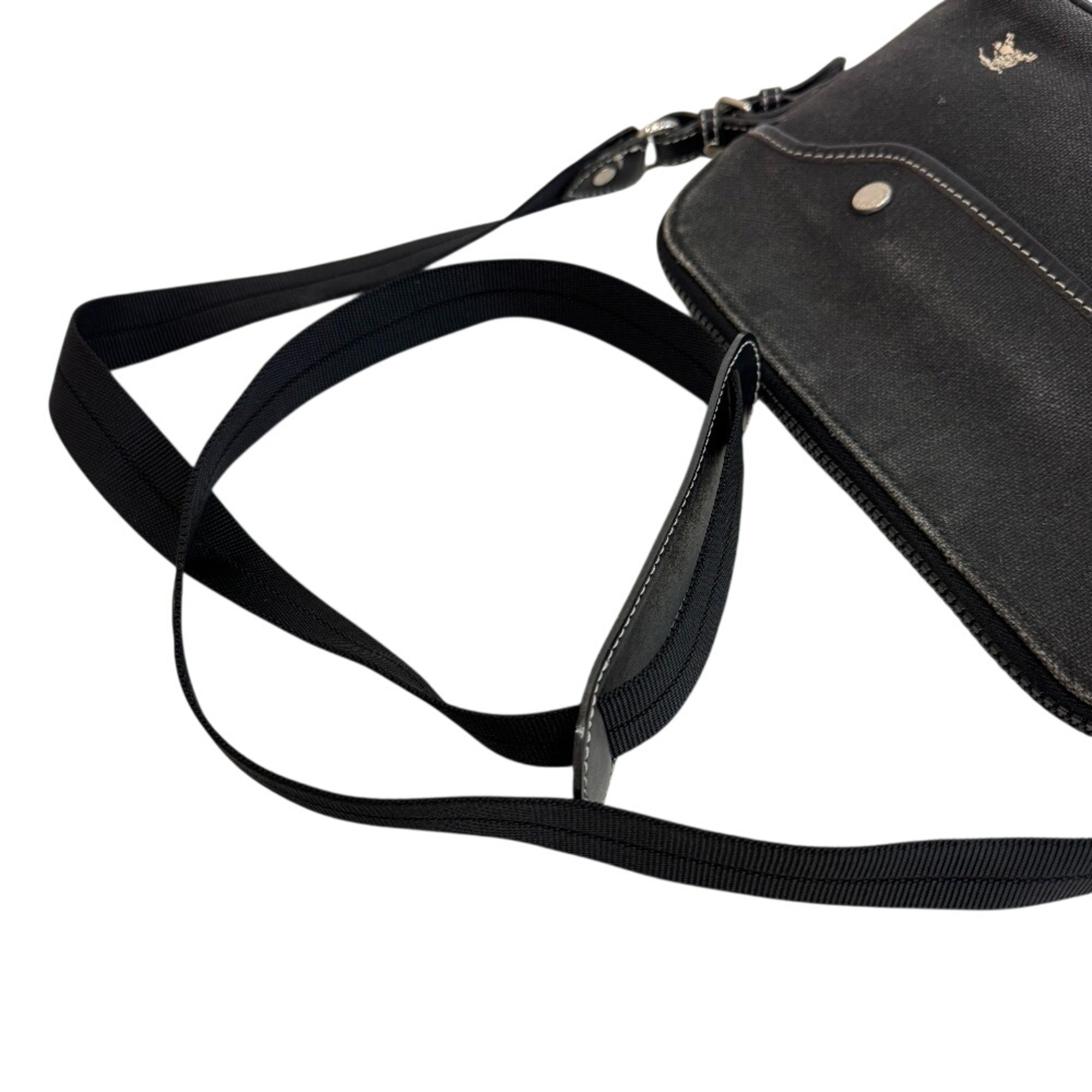 Burberry Black Canvas Shoulder Bag (Pre-Owned)