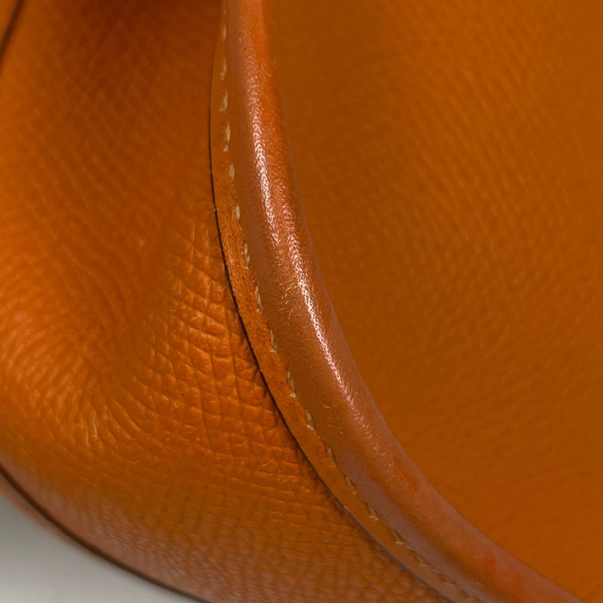 Hermes Potiron Epsom Leather Pochette Shoulder Bag (Pre-Owned)