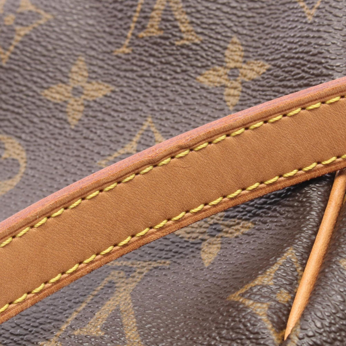 Louis Vuitton Brown Monogram Coated Canvas Leather Handbag Shoulder Bag (Pre-Owned)