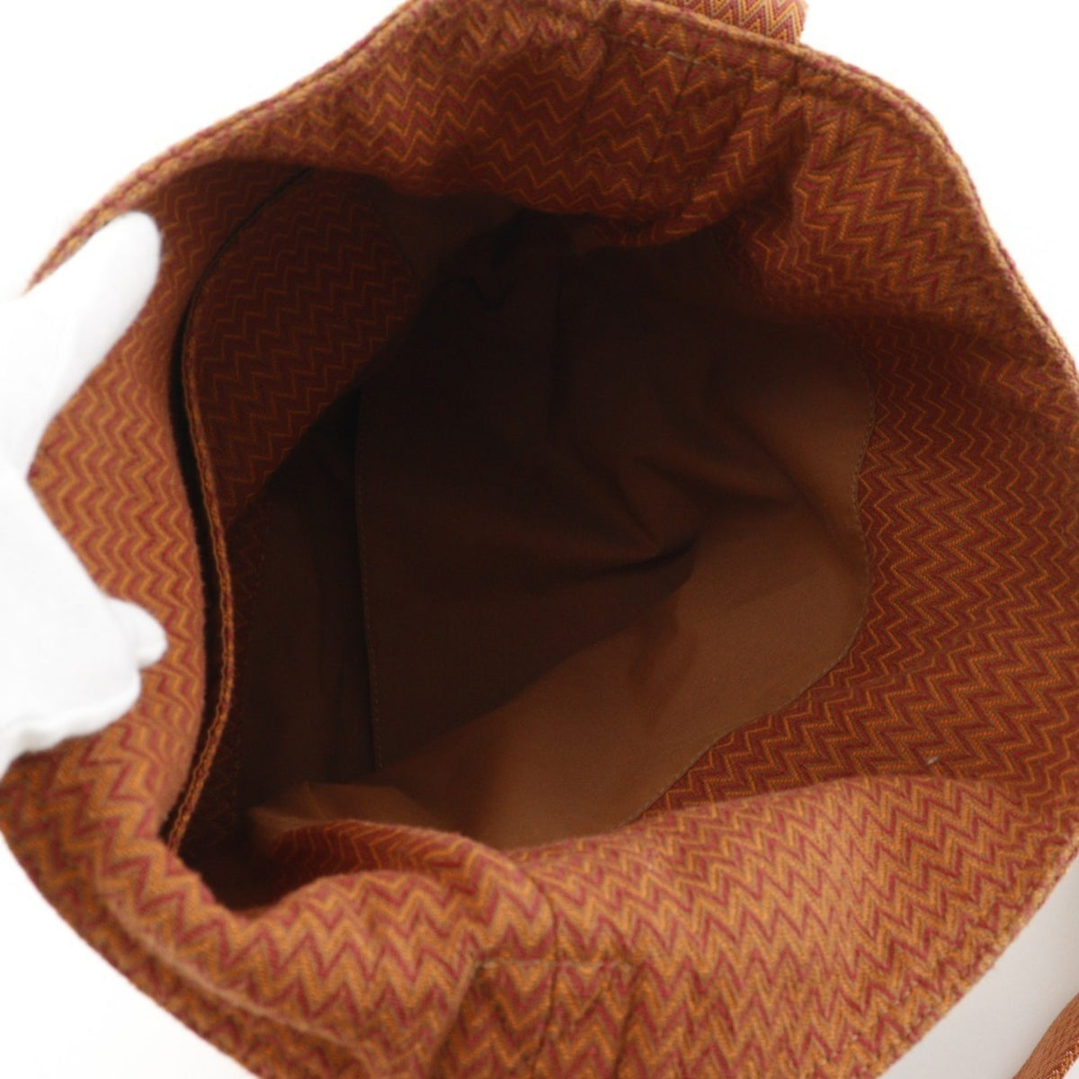 Hermes Orange Canvas Shoulder Bag (Pre-Owned)