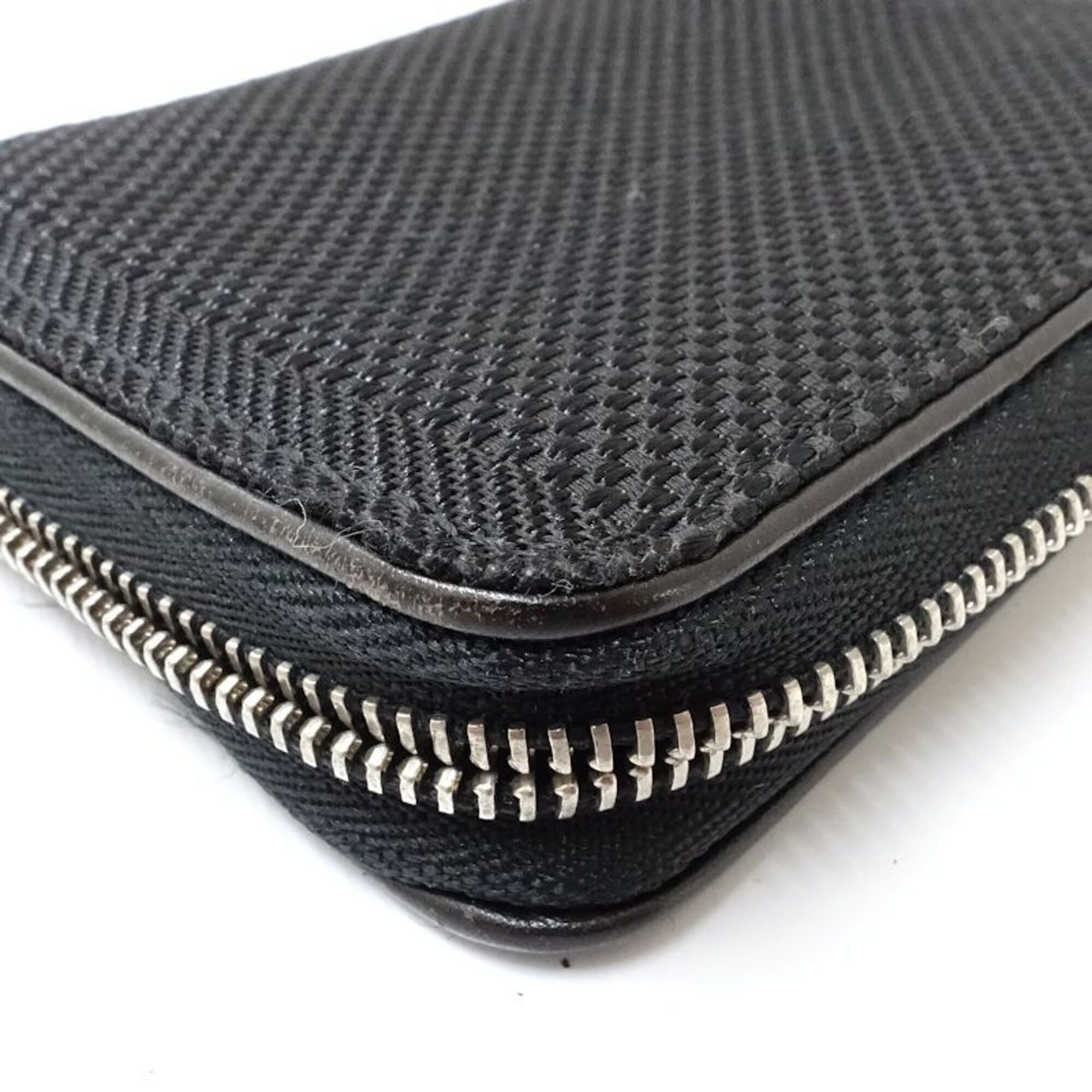 Louis Vuitton Noir Leather Coin Purse/Coin Case (Pre-Owned)