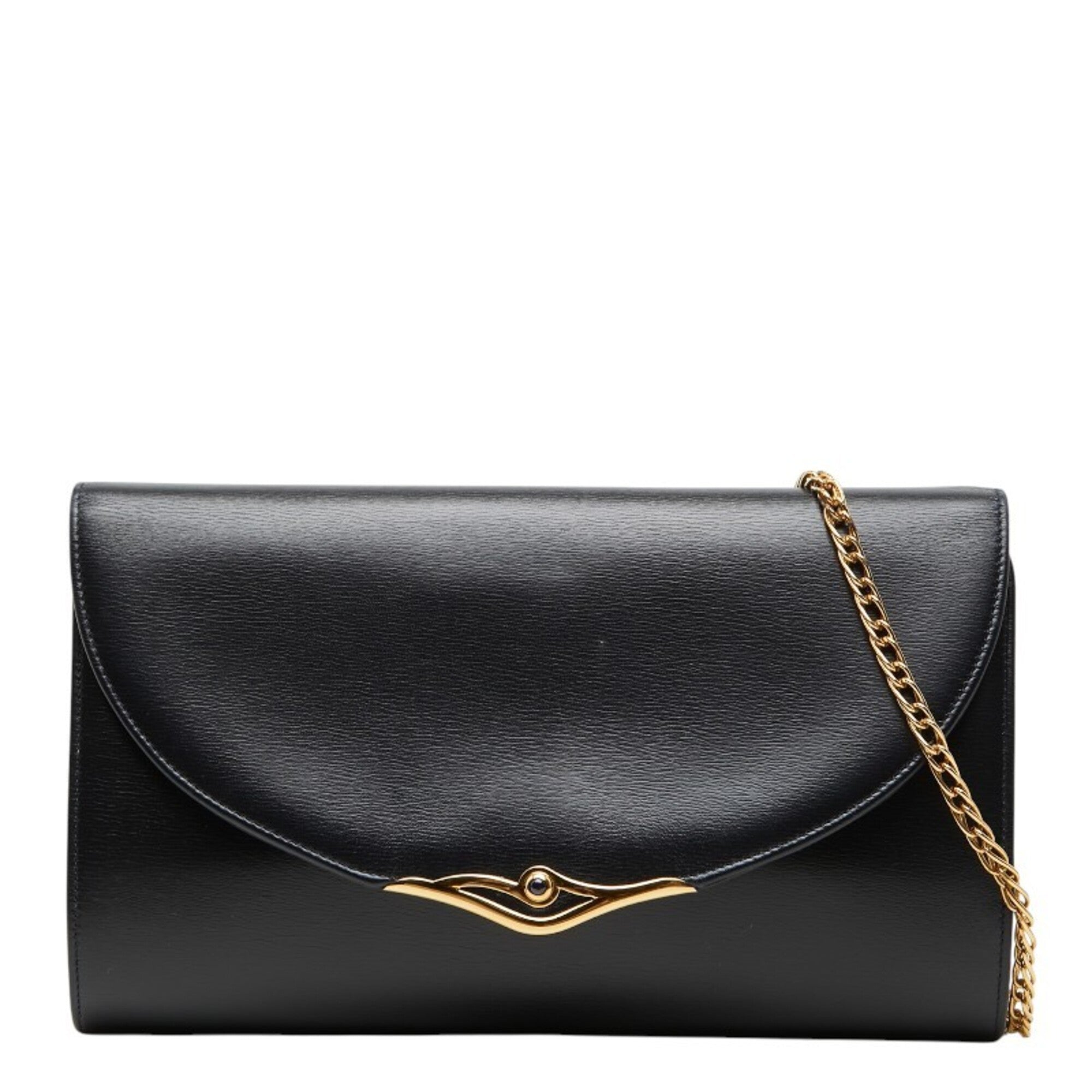 Cartier Black Leather Shoulder Bag (Pre-Owned)