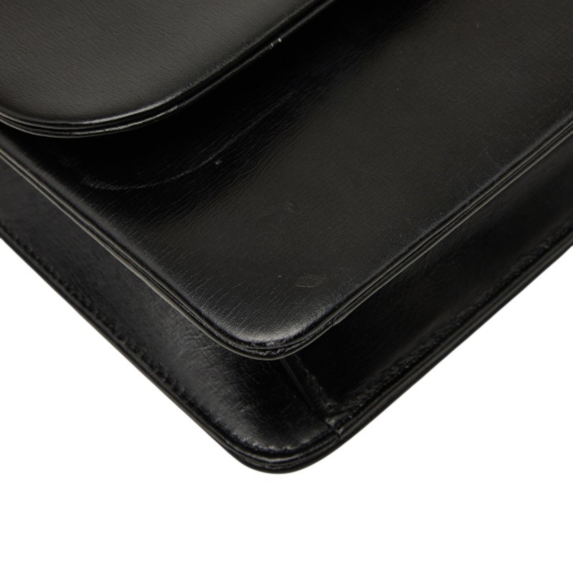 Christian Dior Black Leather Shoulder Bag (Pre-Owned)
