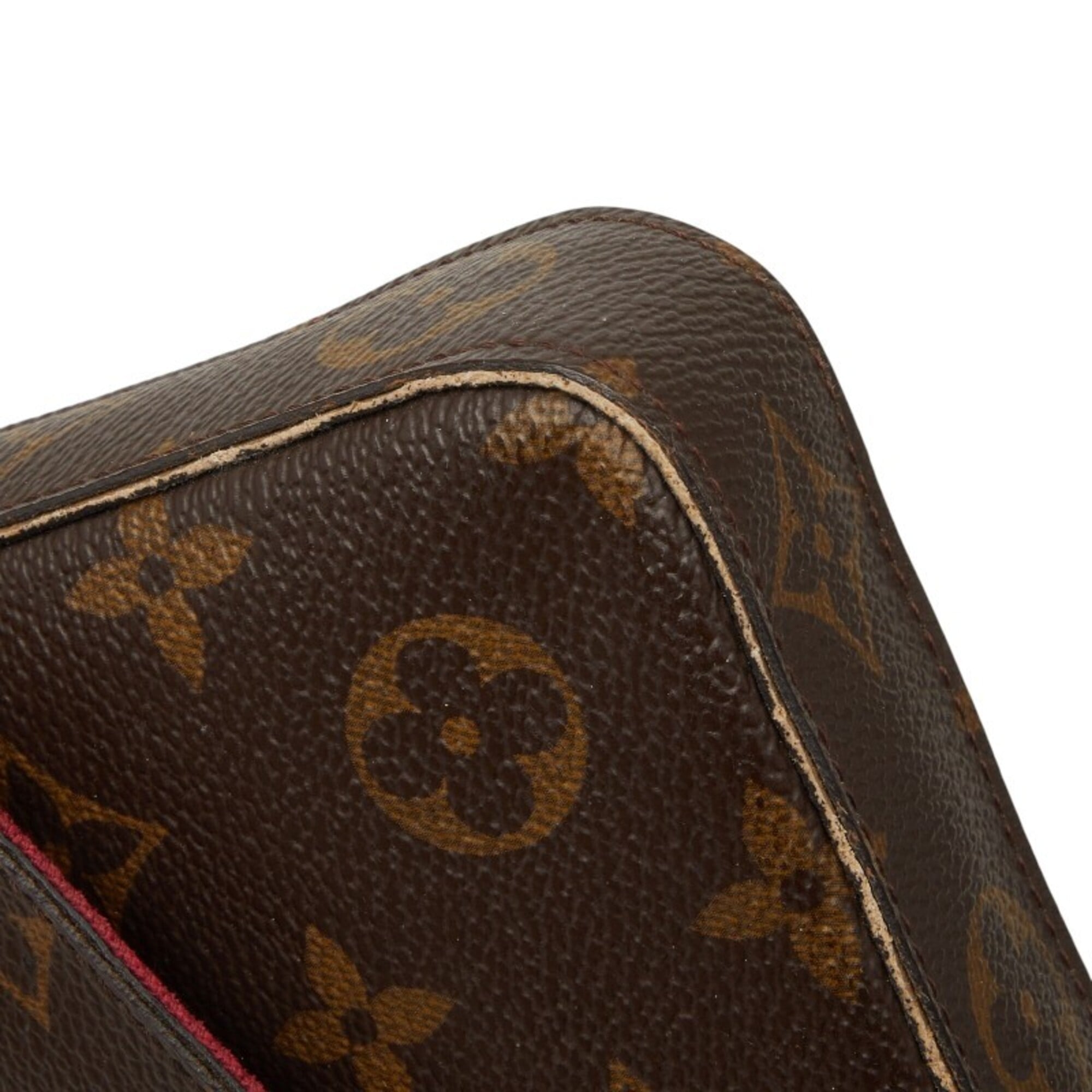 Louis Vuitton Brown Fuchsia Monogram Monogram Pochette Shoulder Bag (Pre-Owned)