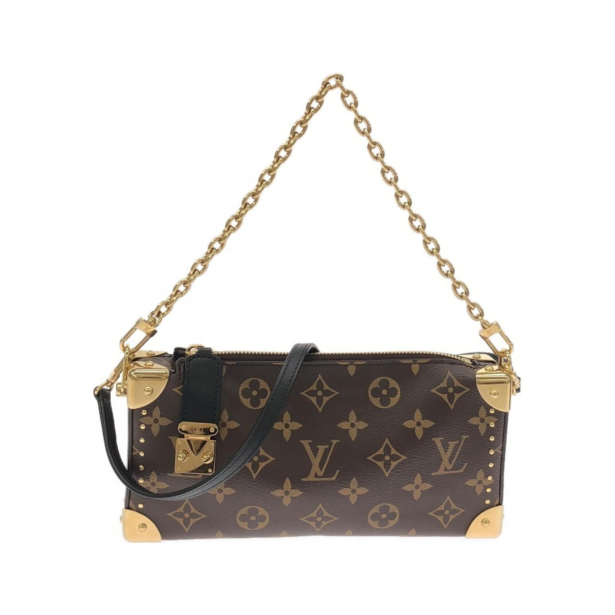 Louis Vuitton Marron Coated Canvas Shoulder Bag (Pre-Owned)