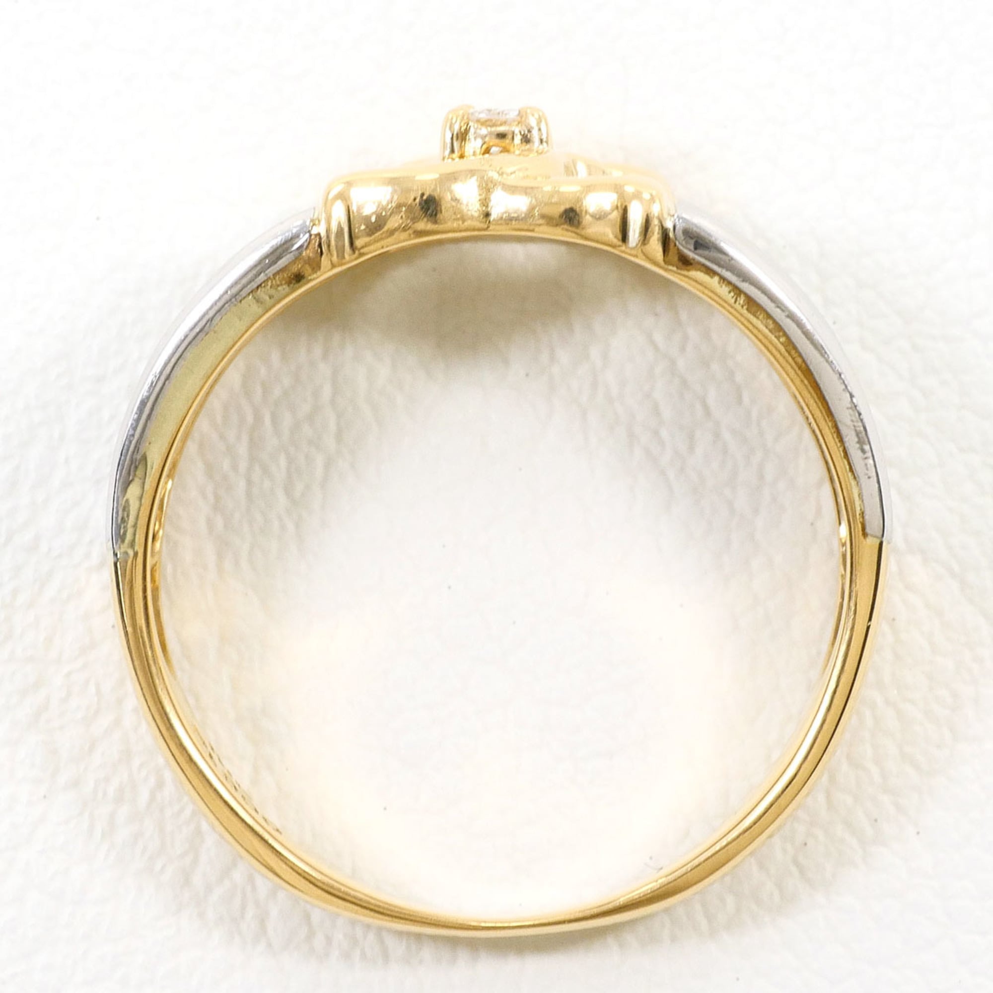 Unbranded Platinum Yellow Gold Yellow Gold (18K) Platinum 900 Band Ring (Pre-Owned)