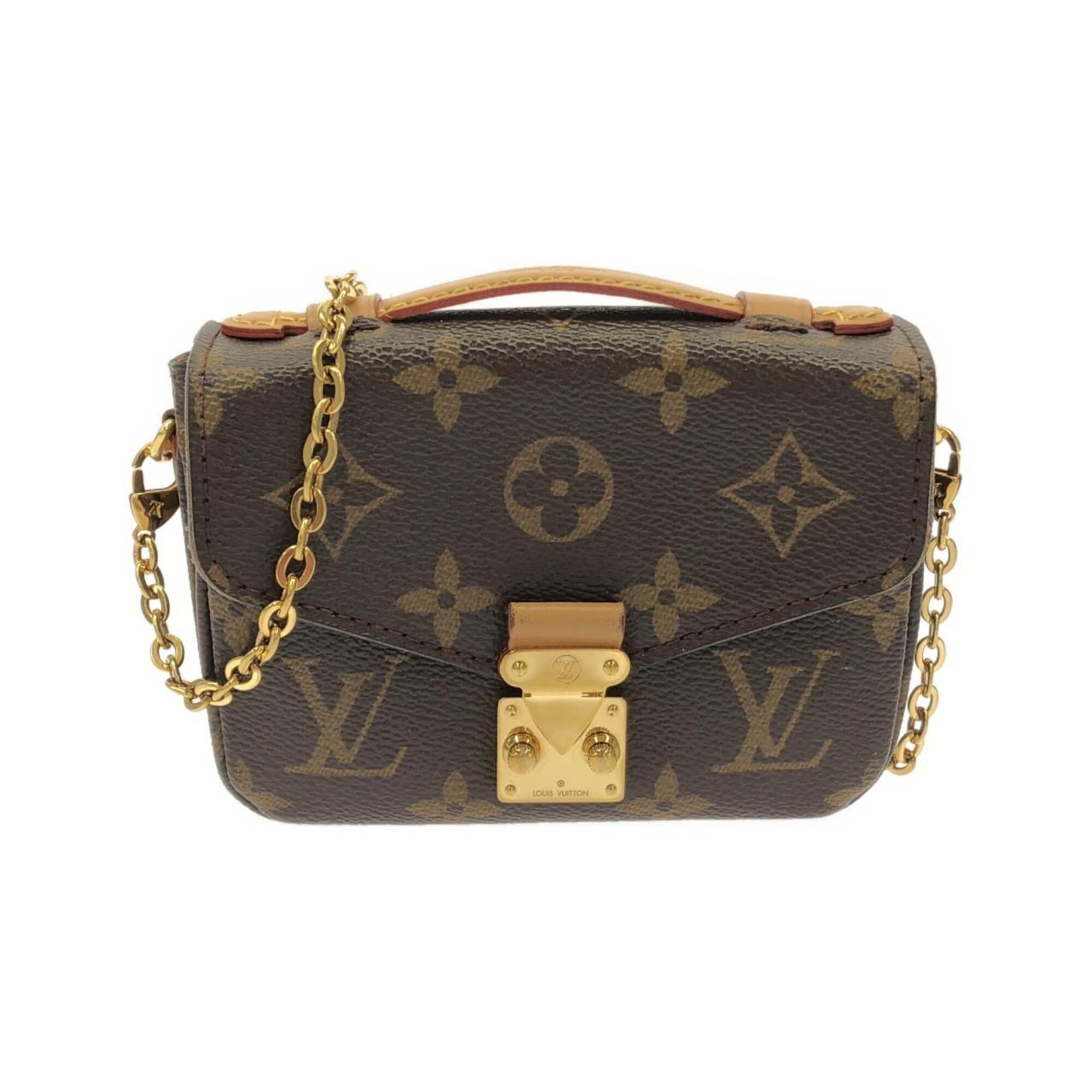 Louis Vuitton Monogram Marron Coated Canvas Shoulder Bag (Pre-Owned)