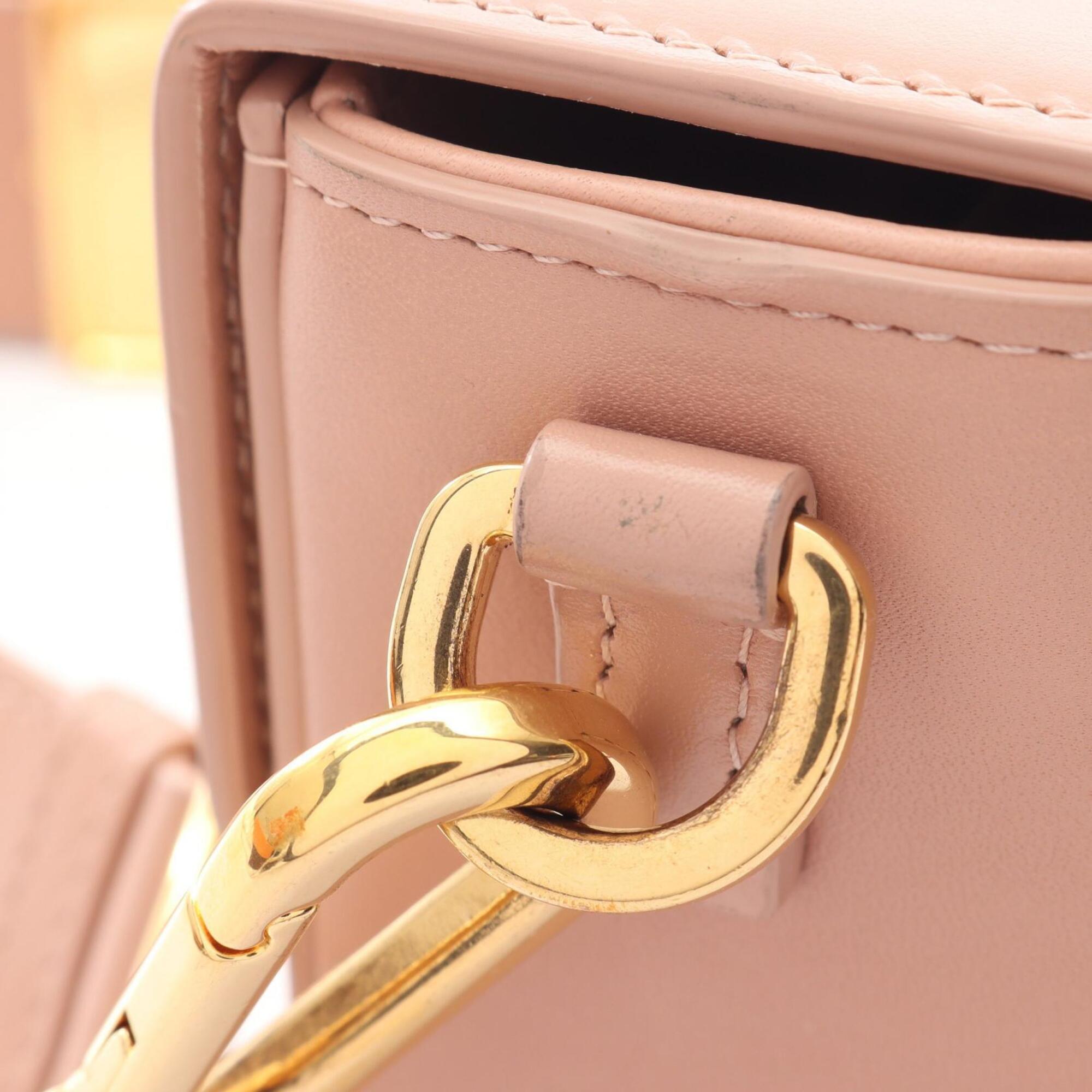 Christian Dior Pink Leather Handbag Shoulder Bag (Pre-Owned)
