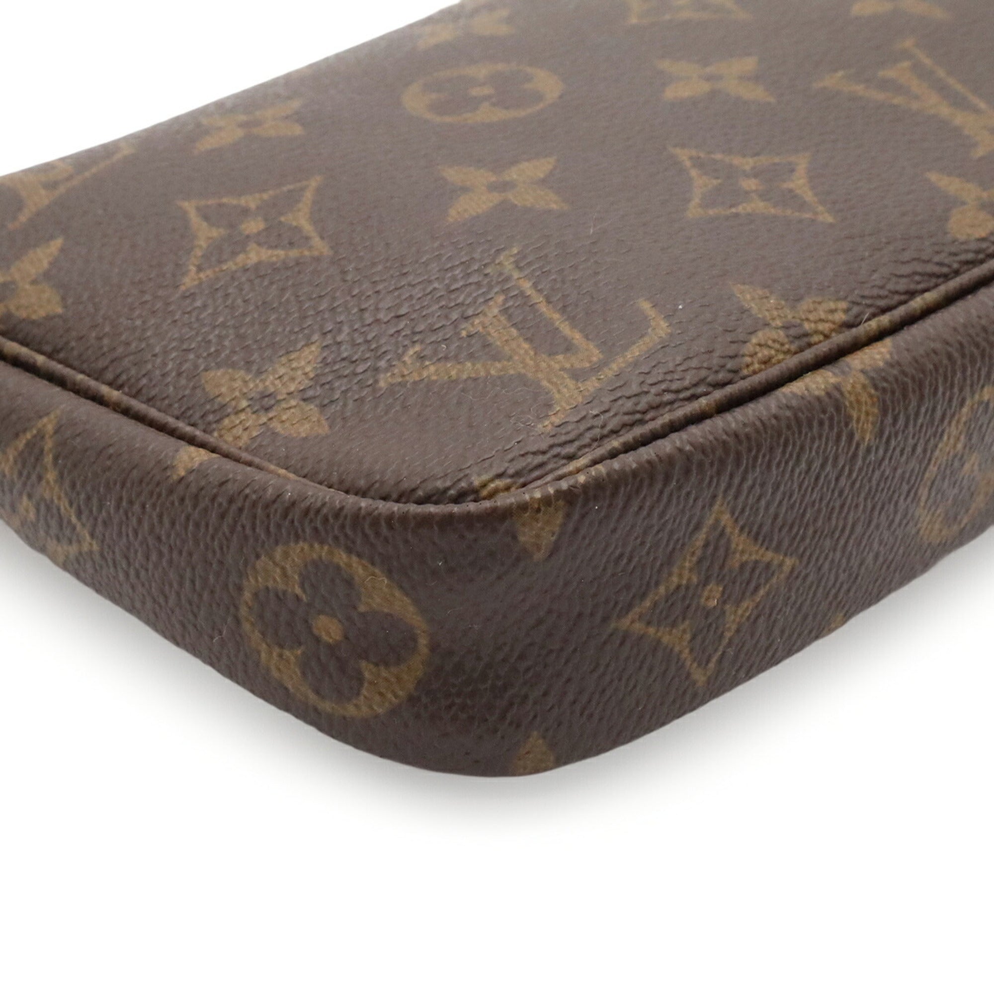 Louis Vuitton Brown Monogram Canvas Handbag Pochette Pouch (Pre-Owned)