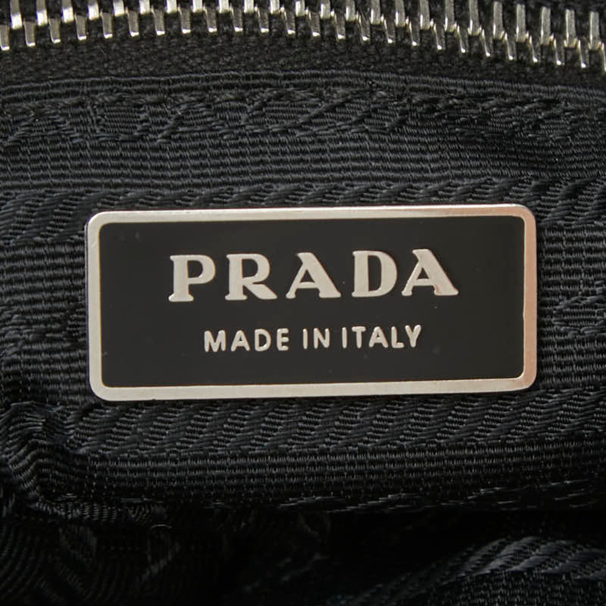 Prada Black Leather Boston Bag Handbag (Pre-Owned)